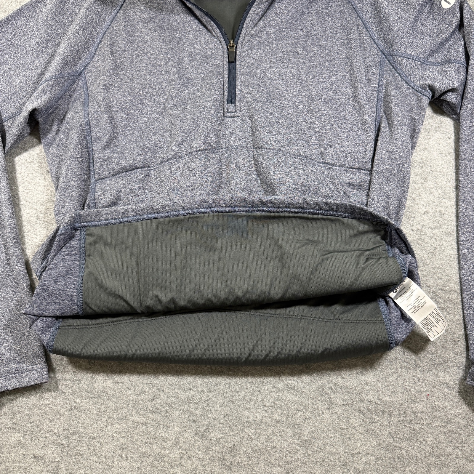 OROS Halftime Pullover Mens L Gray Quarter Zip Insulated Thumbholes Outdoor thumbnail 4