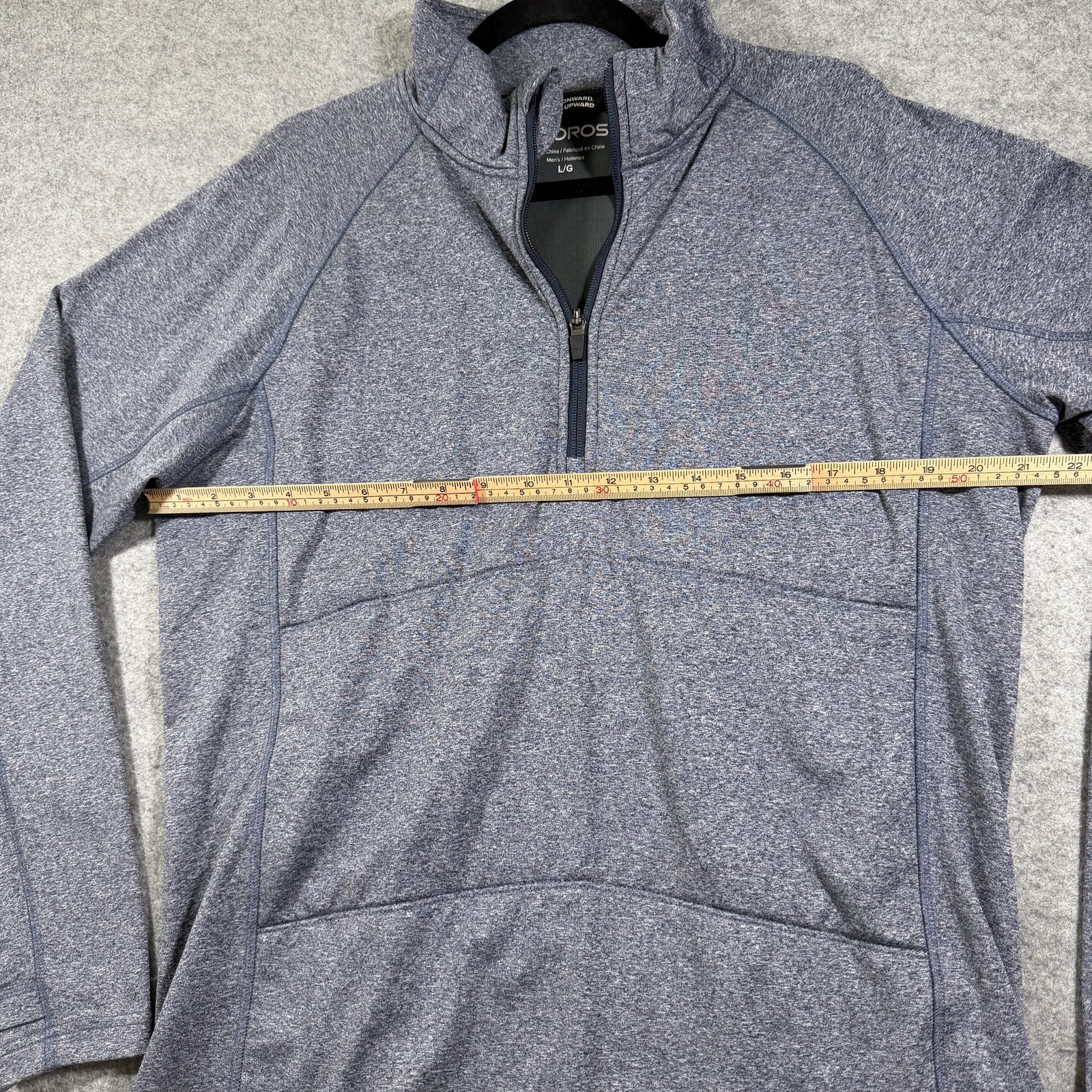 OROS Halftime Pullover Mens L Gray Quarter Zip Insulated Thumbholes Outdoor thumbnail 7