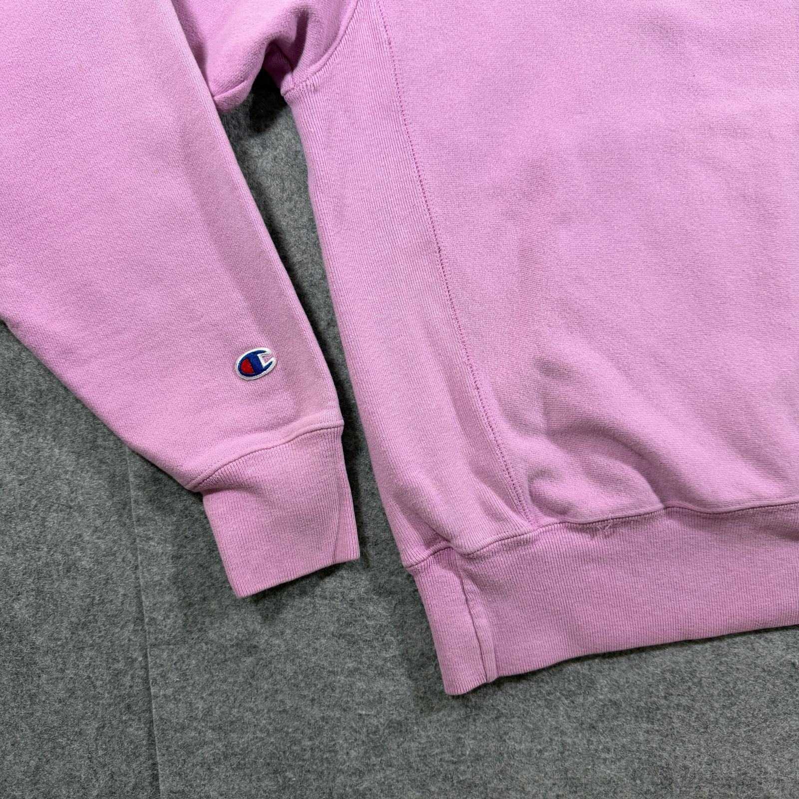 Vintage Champion Reverse Weave Hoodie Unisex Large Pink Fleece Heavyweight Loose thumbnail 5