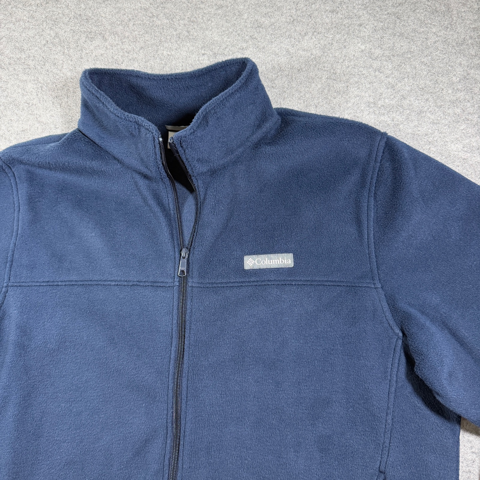 Columbia Fleece Jacket Mens XL Navy Full Zip Steens Mountain Outdoor Hiking thumbnail 3