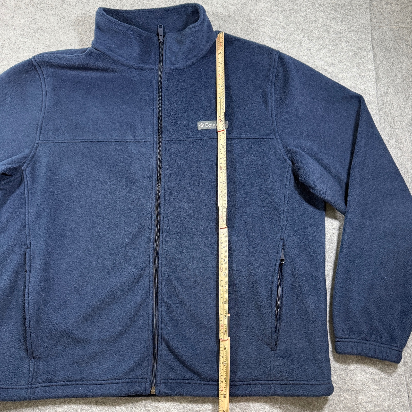 Columbia Fleece Jacket Mens XL Navy Full Zip Steens Mountain Outdoor Hiking thumbnail 6