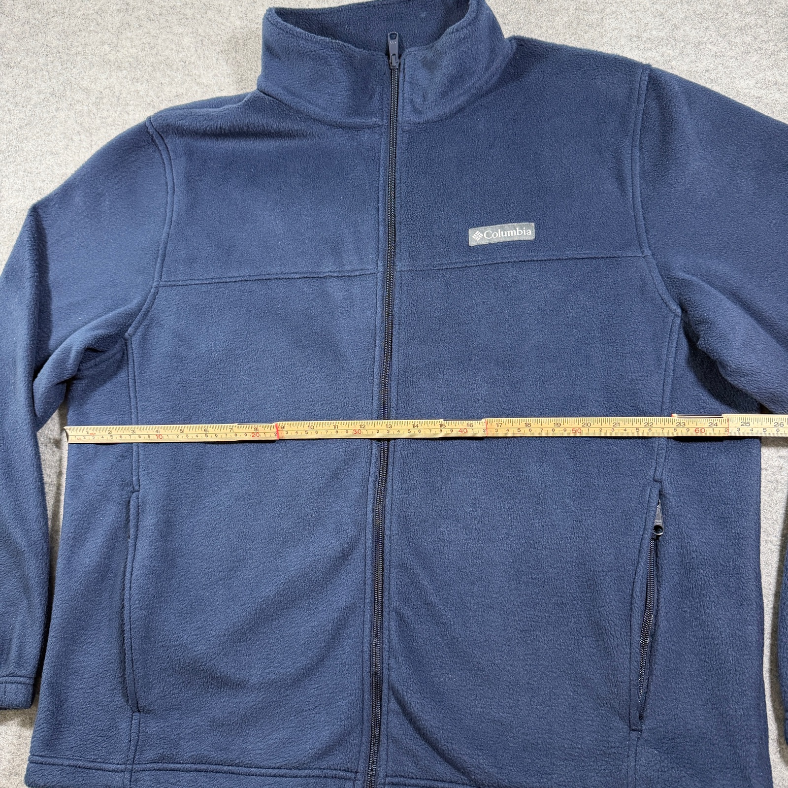 Columbia Fleece Jacket Mens XL Navy Full Zip Steens Mountain Outdoor Hiking thumbnail 7