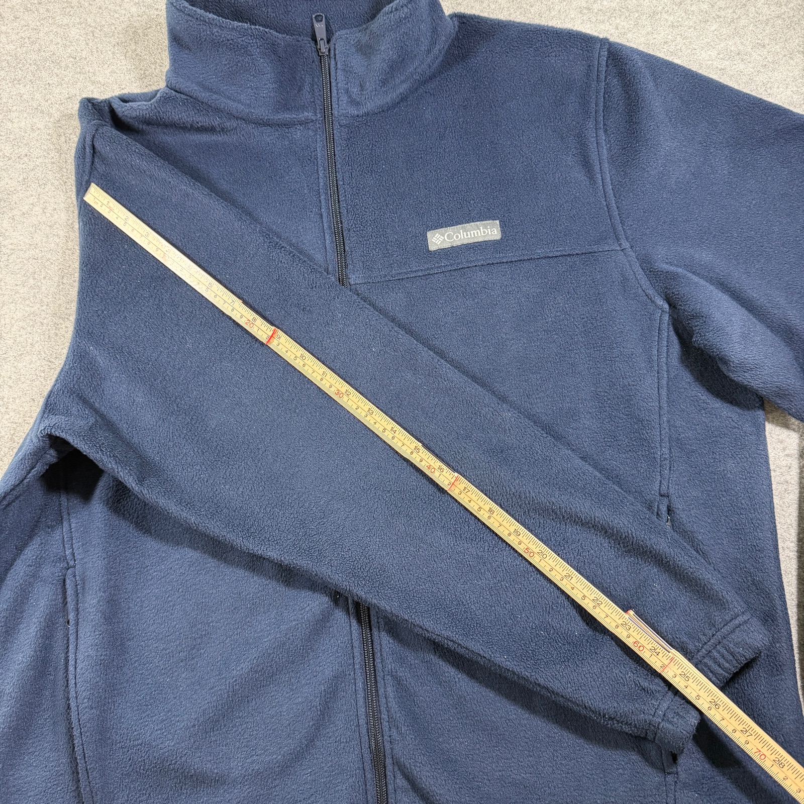 Columbia Fleece Jacket Mens XL Navy Full Zip Steens Mountain Outdoor Hiking thumbnail 8