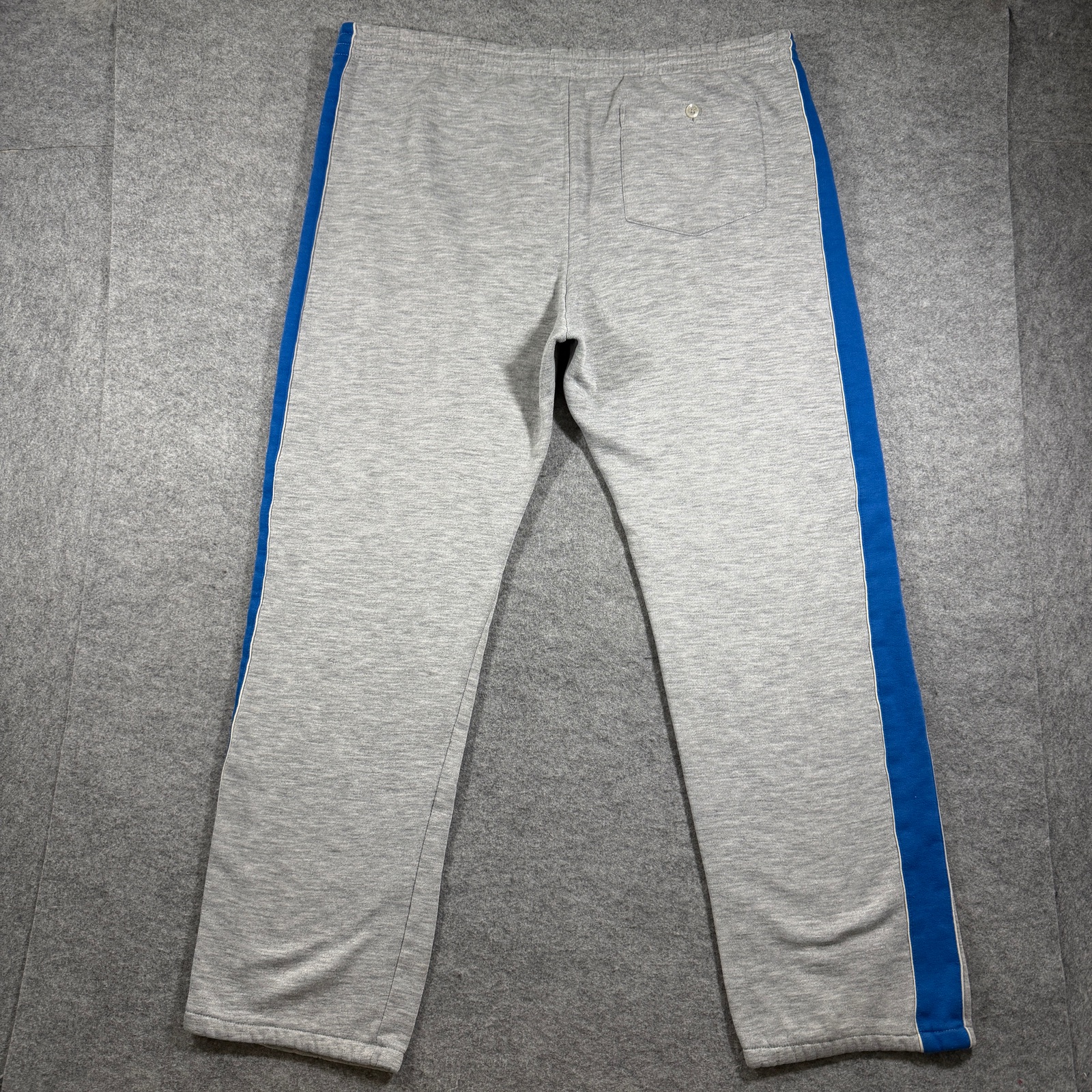 Vintage 90s Nike Sweatpants Mens L Gray Blue Stripe Fleece Training Retro Casual thumbnail 2