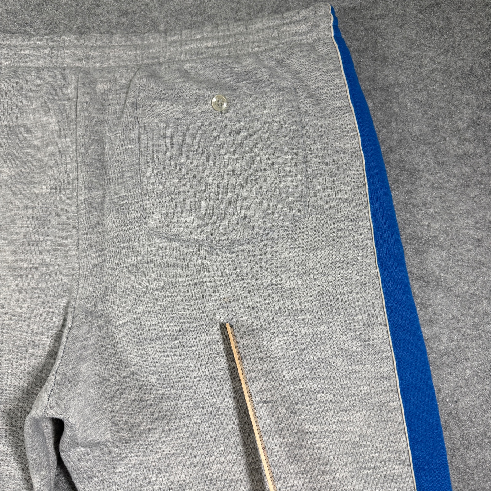 Vintage 90s Nike Sweatpants Mens L Gray Blue Stripe Fleece Training Retro Casual thumbnail 5