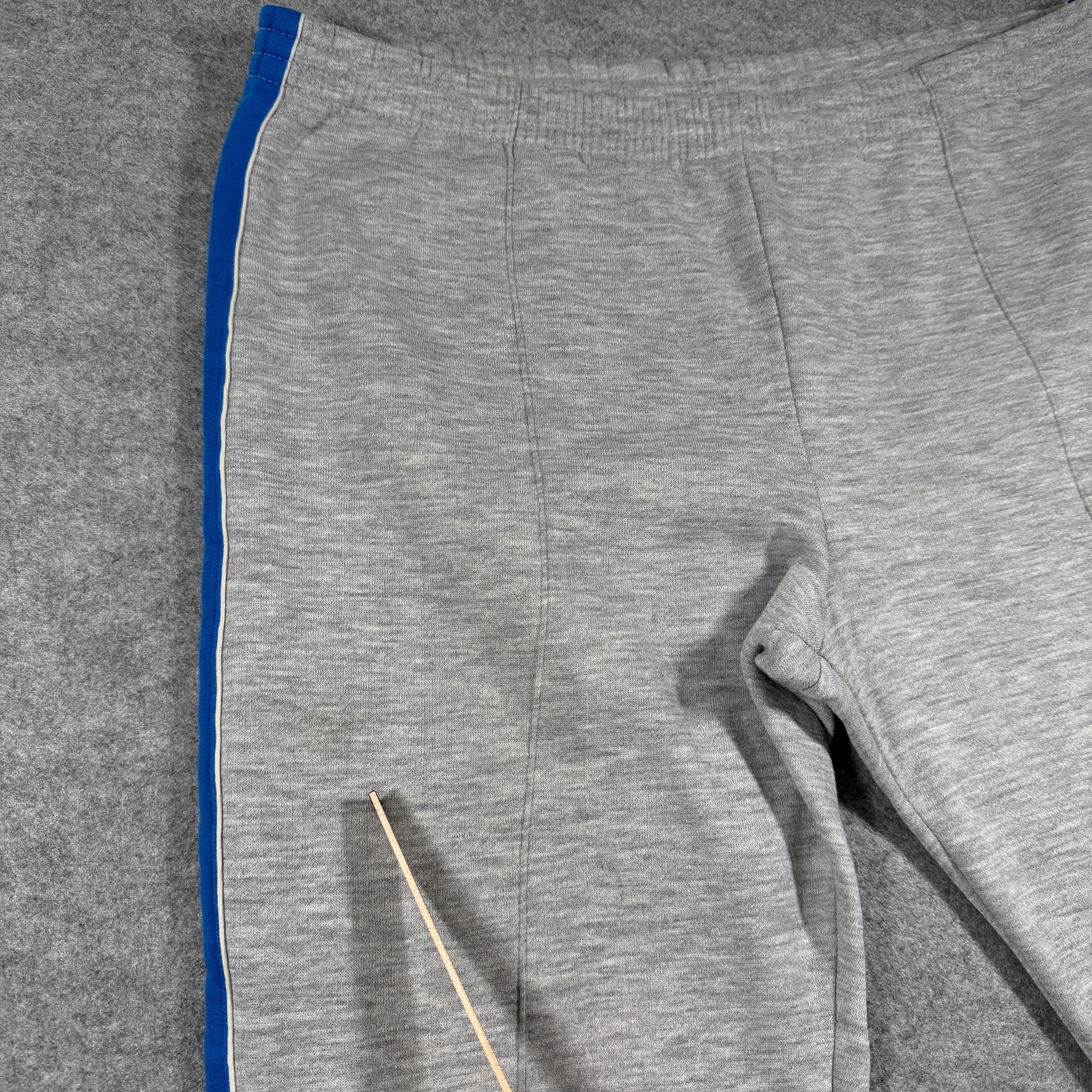 Vintage 90s Nike Sweatpants Mens L Gray Blue Stripe Fleece Training Retro Casual thumbnail 7