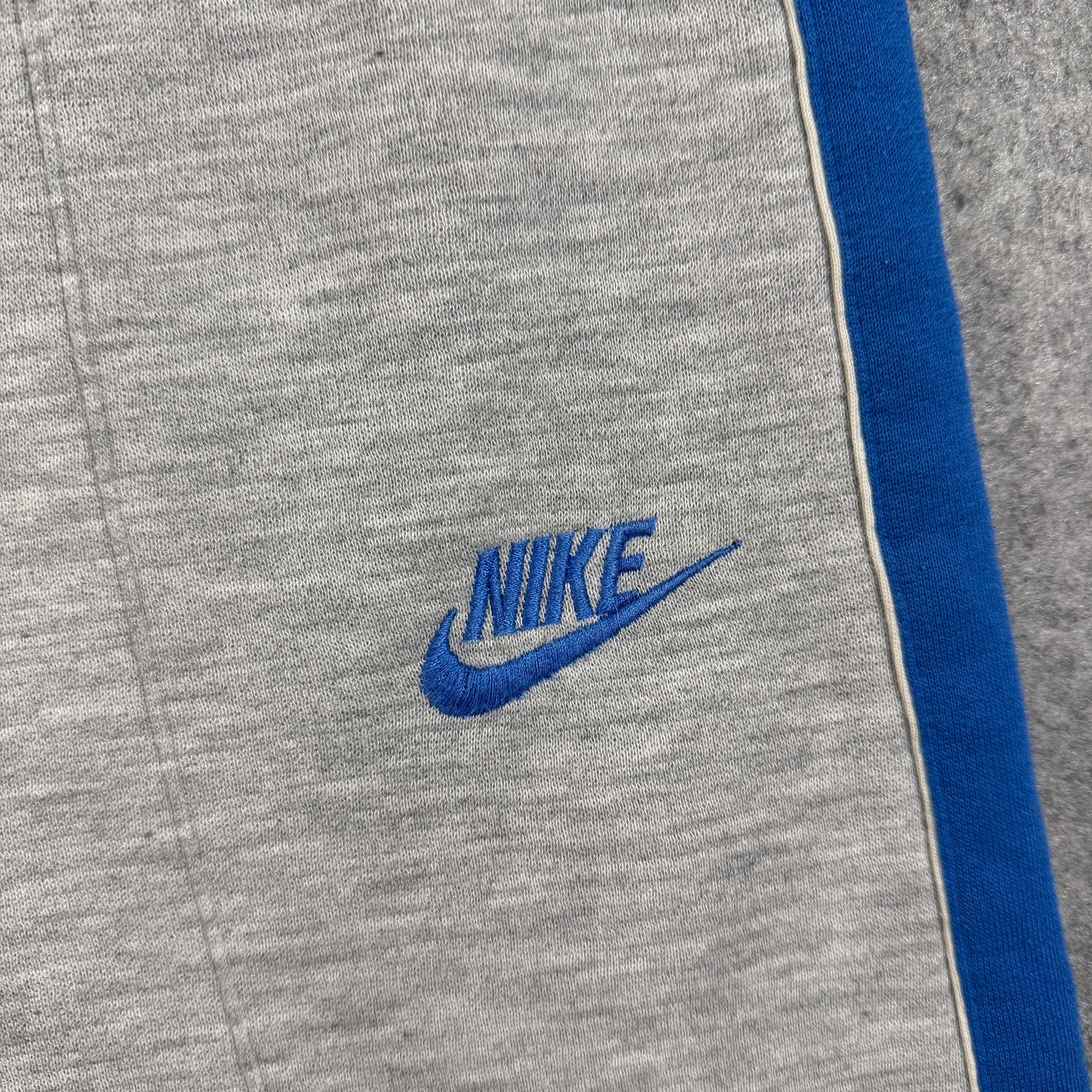 Vintage 90s Nike Sweatpants Mens L Gray Blue Stripe Fleece Training Retro Casual thumbnail 11