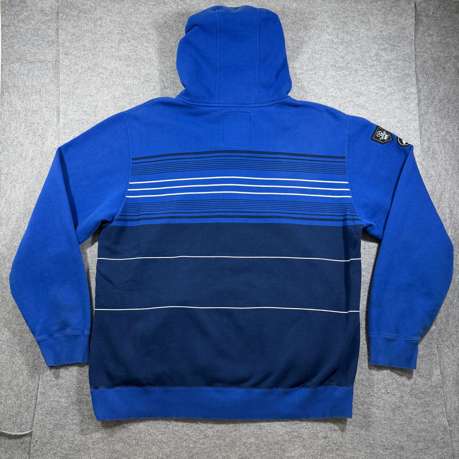One Industries Yamaha Racing Full Zip Hoodie Mens XXL Navy Fleece Striped Moto thumbnail 2