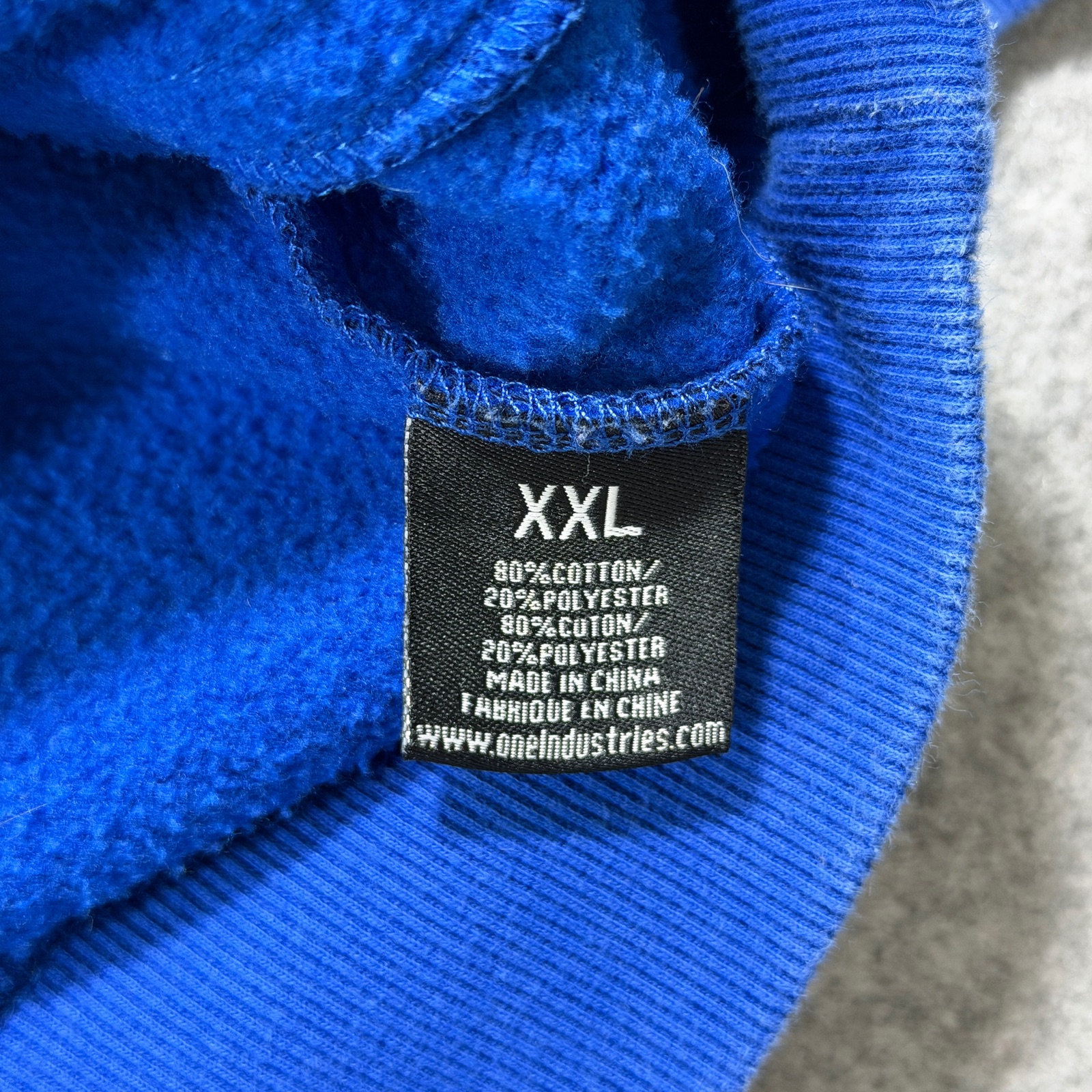 One Industries Yamaha Racing Full Zip Hoodie Mens XXL Navy Fleece Striped Moto thumbnail 13