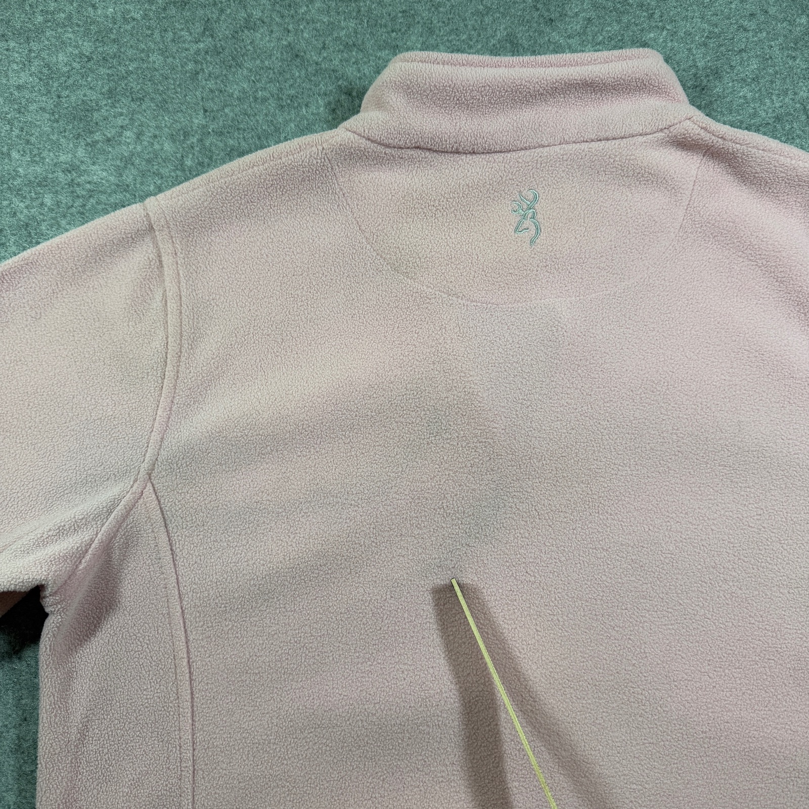 Browning Fleece Jacket Womens XL Pink Full Zip Deer Logo Outdoor Hunting Pockets thumbnail 4
