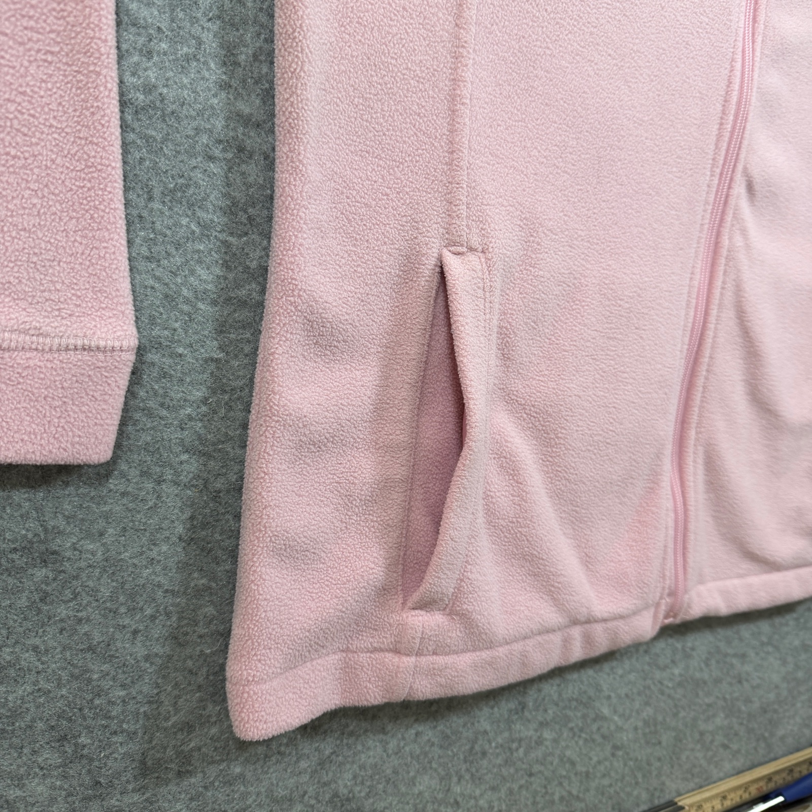 Browning Fleece Jacket Womens XL Pink Full Zip Deer Logo Outdoor Hunting Pockets thumbnail 9