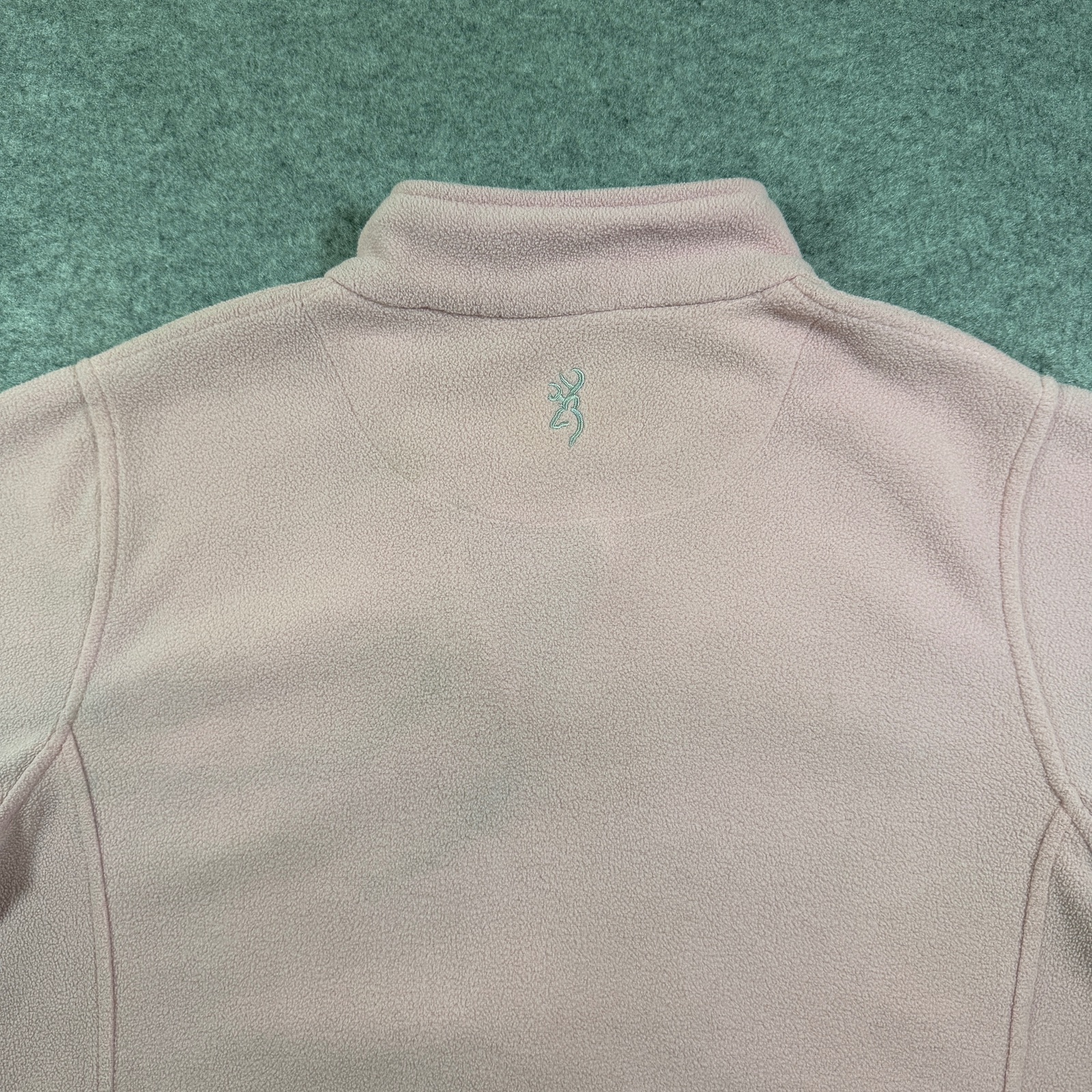 Browning Fleece Jacket Womens XL Pink Full Zip Deer Logo Outdoor Hunting Pockets thumbnail 10