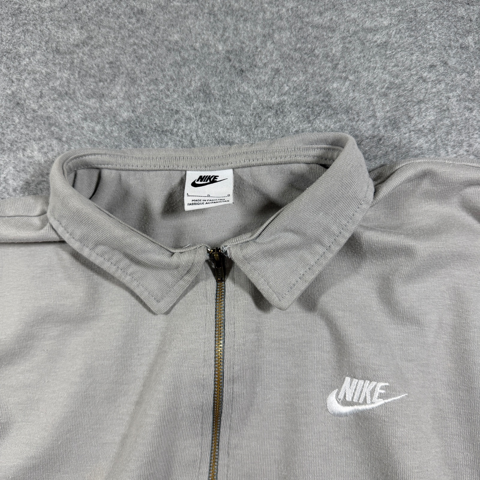 Nike Club Fleece 1/4 Zip Sweatshirt Mens L Burgundy Navy Gray Colorblock Polo thumbnail 3