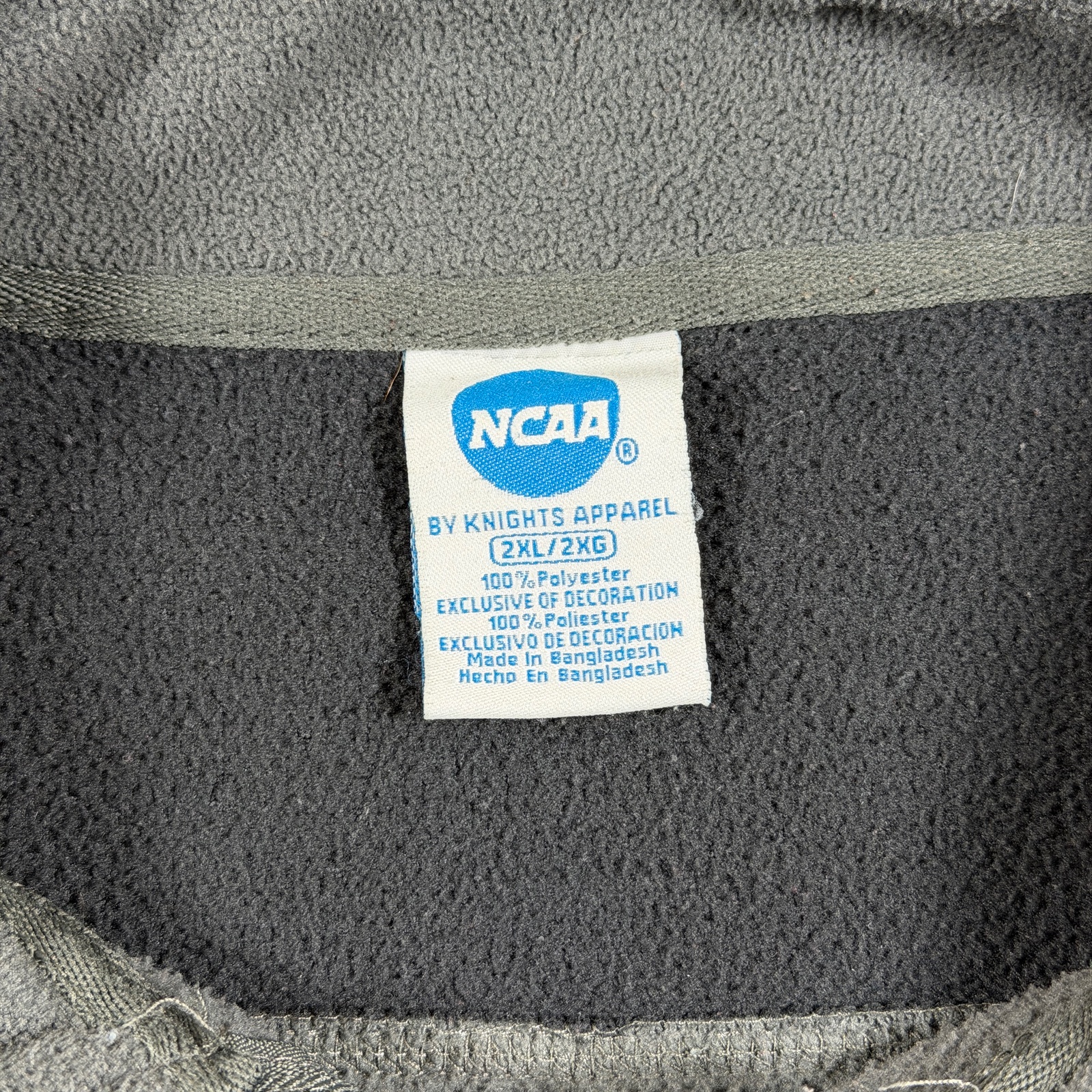 Tennessee Volunteers Fleece Jacket Mens 2XL Gray Full Zip NCAA Football Vols UT thumbnail 3