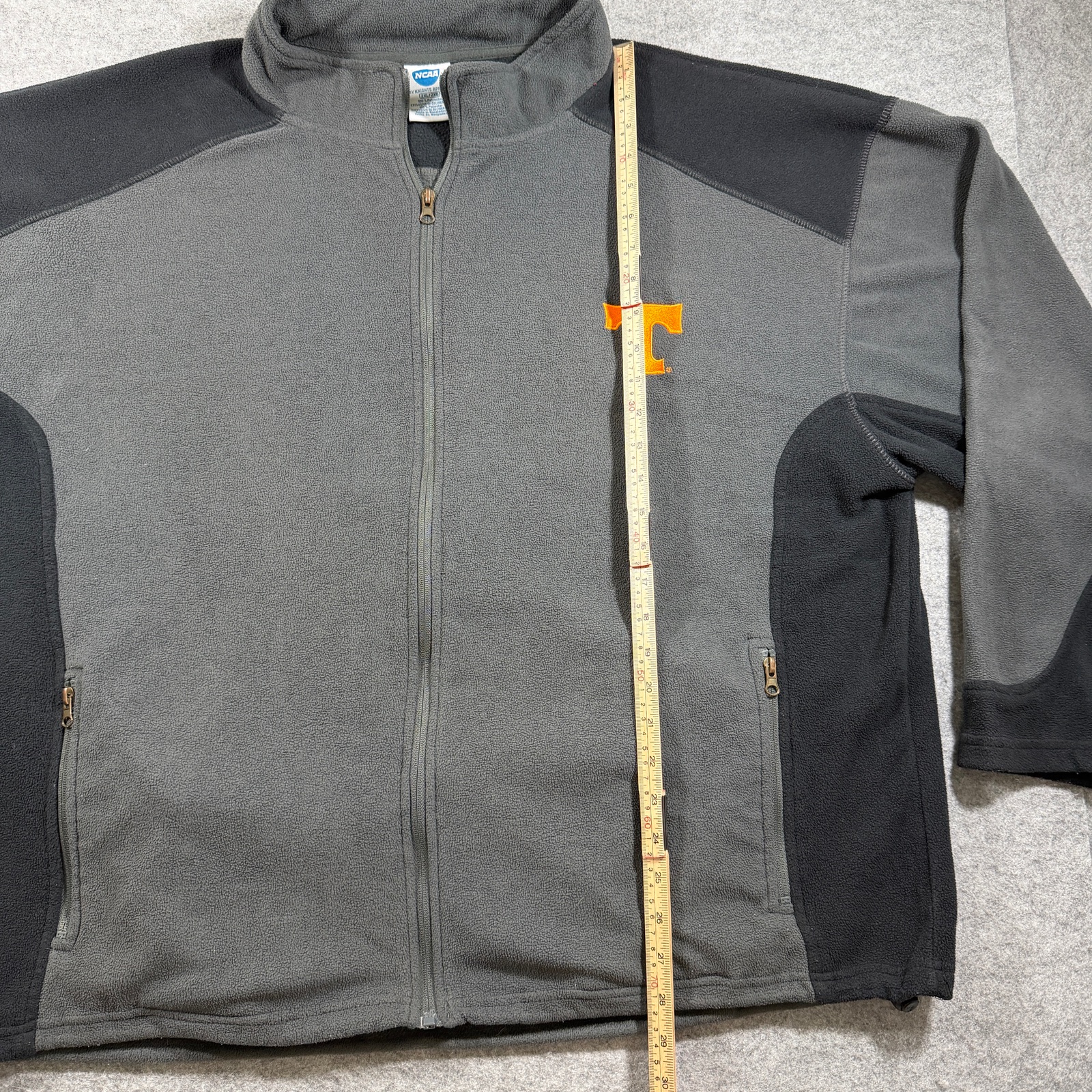Tennessee Volunteers Fleece Jacket Mens 2XL Gray Full Zip NCAA Football Vols UT thumbnail 6