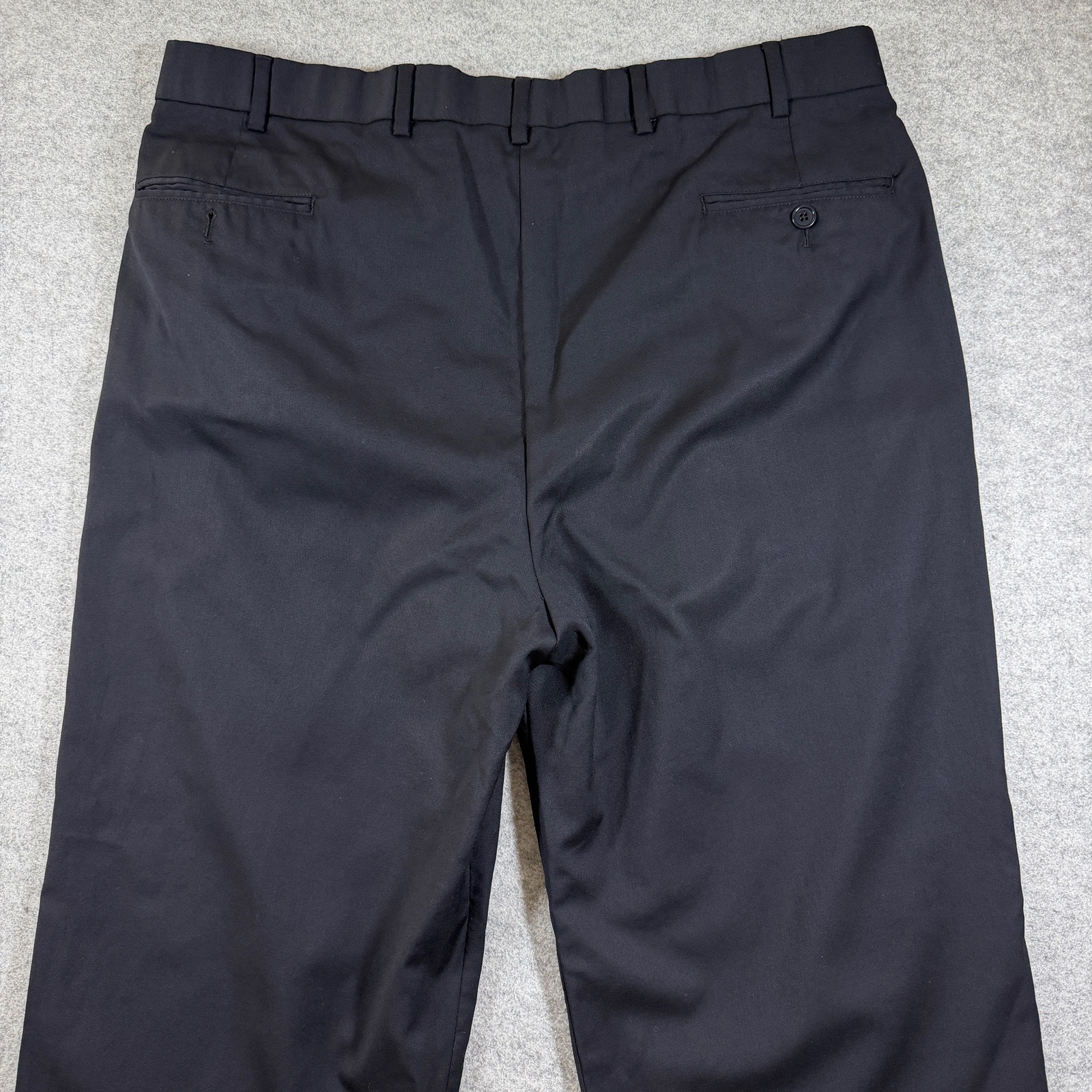 Brooks Brothers 1818 Madison Pants Mens 100% Wool W40 Black Pleated Cuffed Dress thumbnail 5