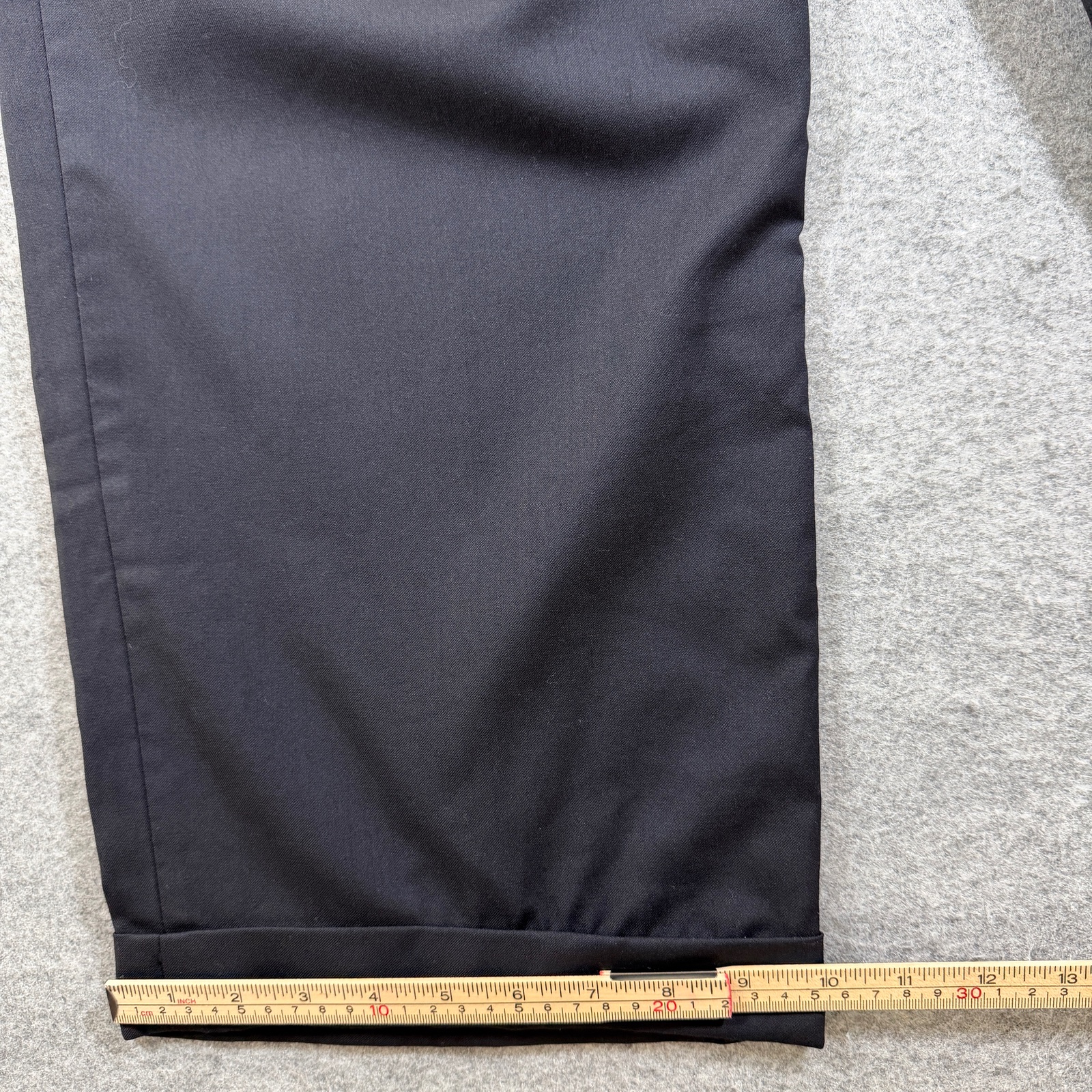 Brooks Brothers 1818 Madison Pants Mens 100% Wool W40 Black Pleated Cuffed Dress thumbnail 9