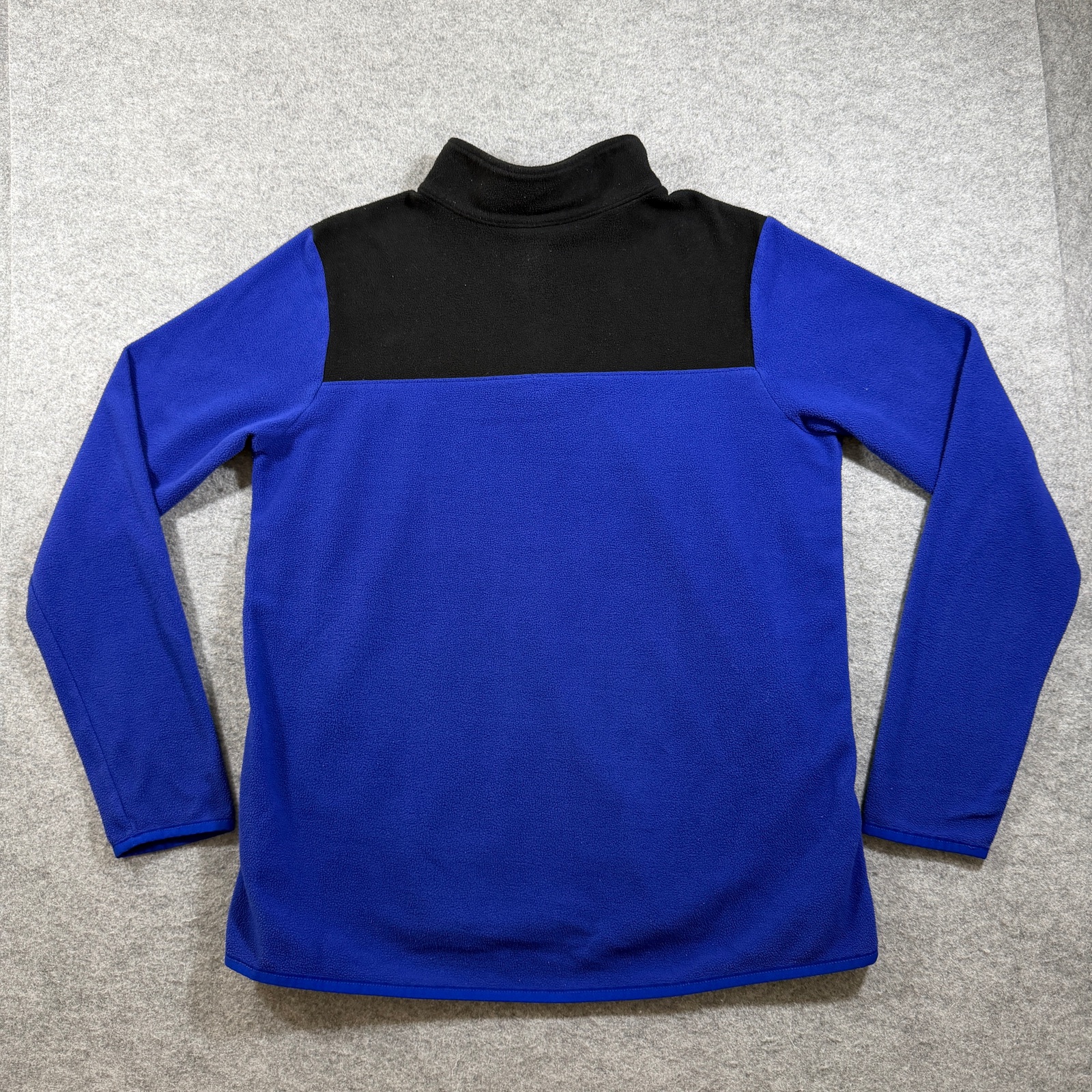 The North Face Fleece Jacket Womens L Blue Black 1/4 Zip Hiking Outdoor Pullover thumbnail 2