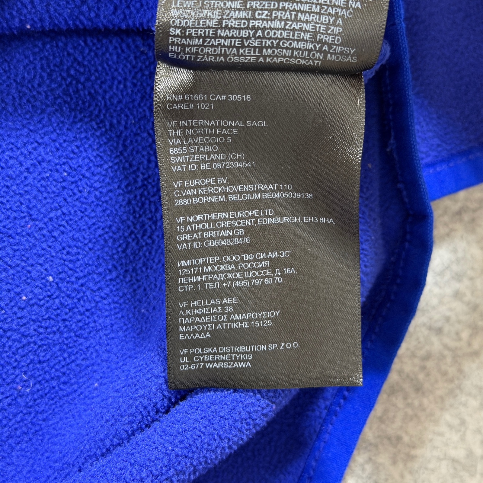 The North Face Fleece Jacket Womens L Blue Black 1/4 Zip Hiking Outdoor Pullover thumbnail 5
