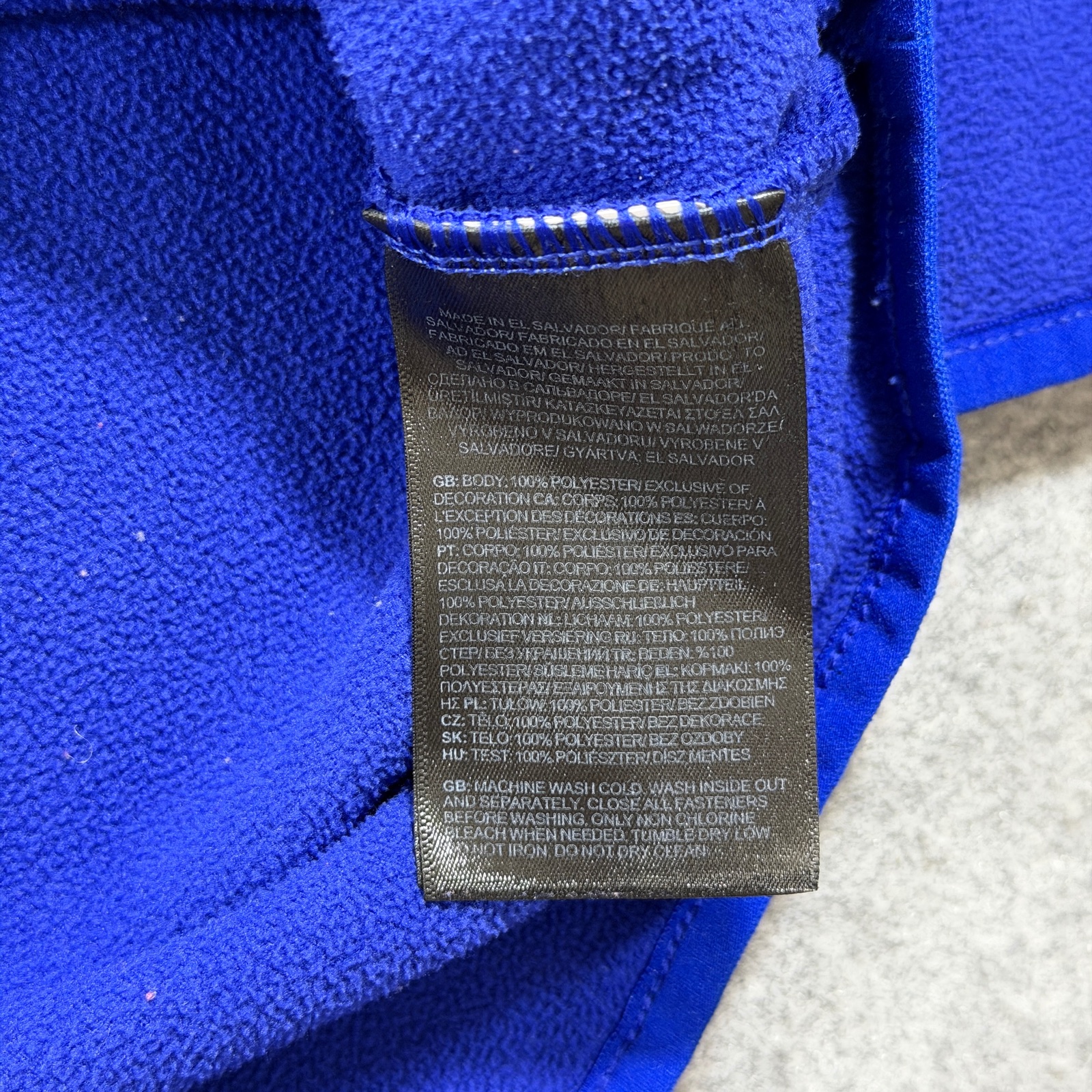 The North Face Fleece Jacket Womens L Blue Black 1/4 Zip Hiking Outdoor Pullover thumbnail 9