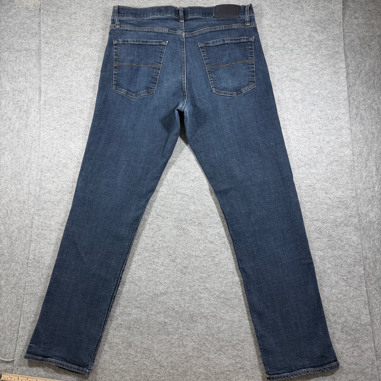 Lucky Brand 221 Straight Jeans Mens 36x32 Dark Blue Wash Stretch Denim Straight thumbnail 2