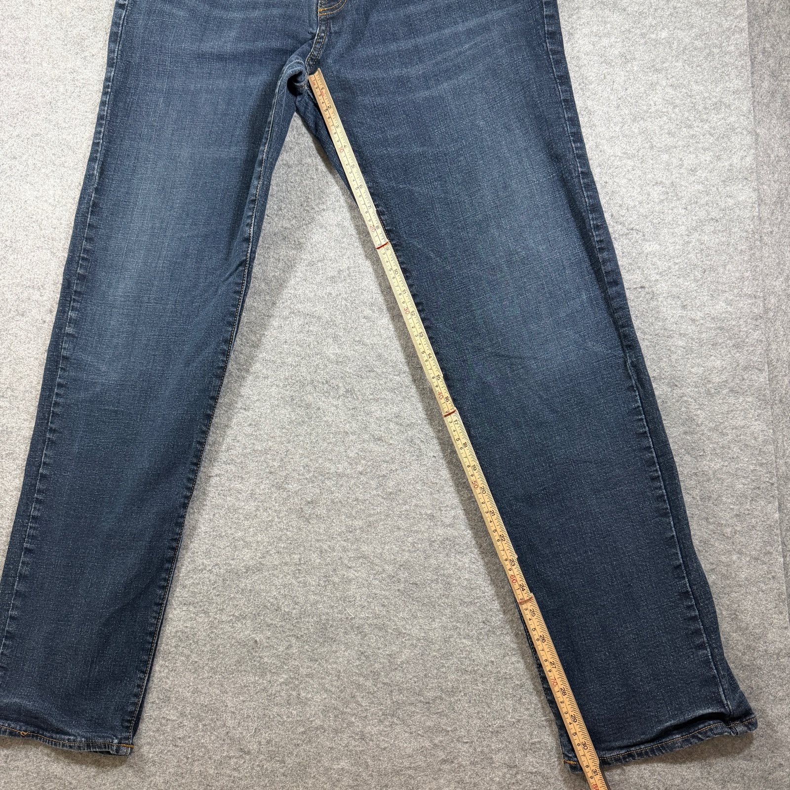 Lucky Brand 221 Straight Jeans Mens 36x32 Dark Blue Wash Stretch Denim Straight thumbnail 7