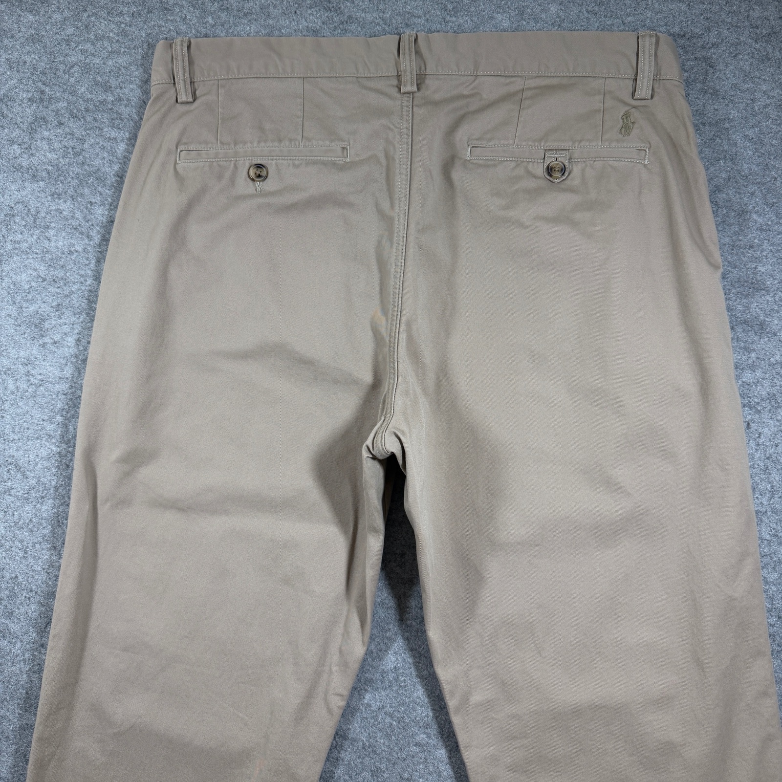 Polo Ralph Lauren Chino Pants Mens 35x30 Khaki Stretch Straight Fit Preppy thumbnail 10