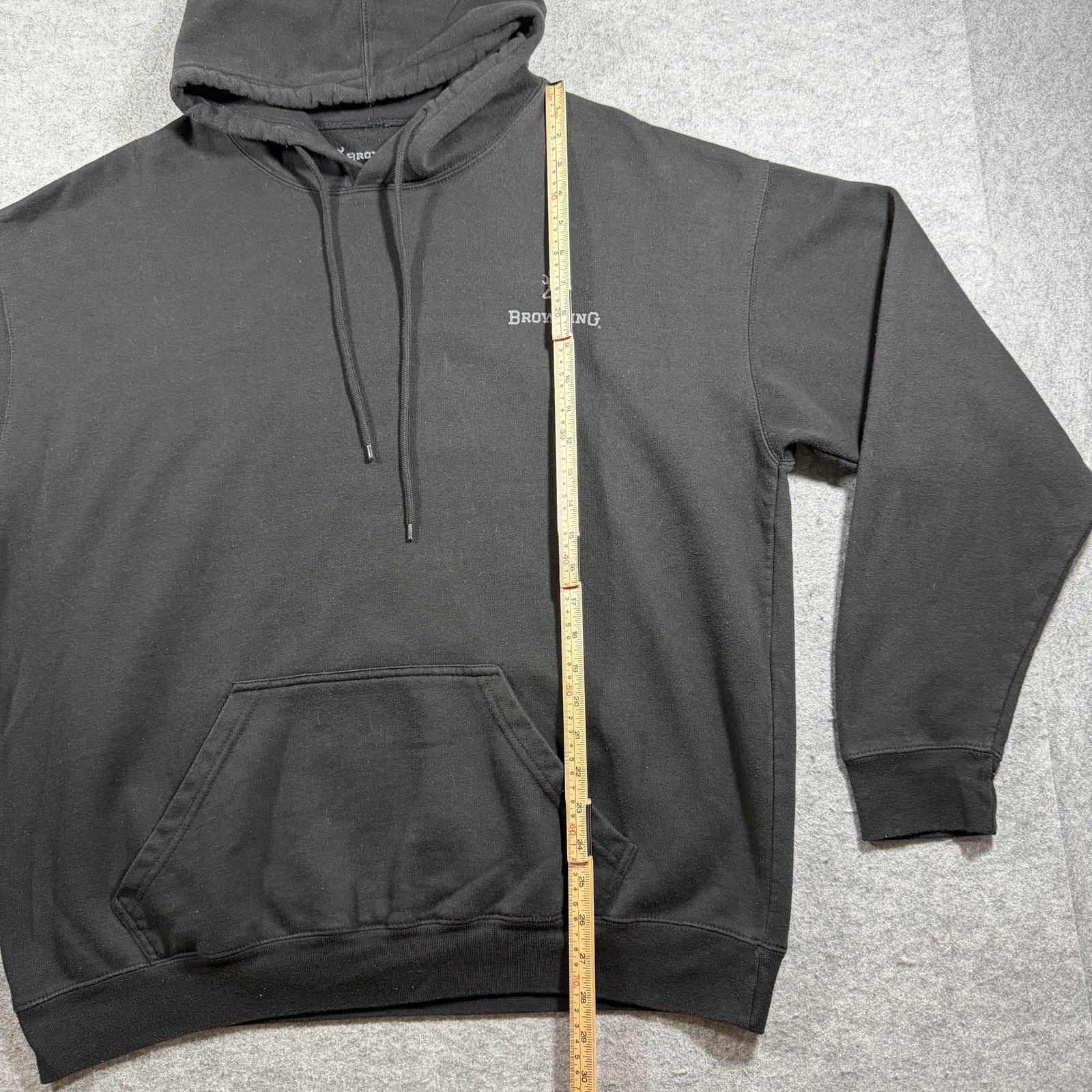 Browning Hoodie Mens XL Black Flag Graphic Fleece Hunting Outdoor Drawstring thumbnail 6