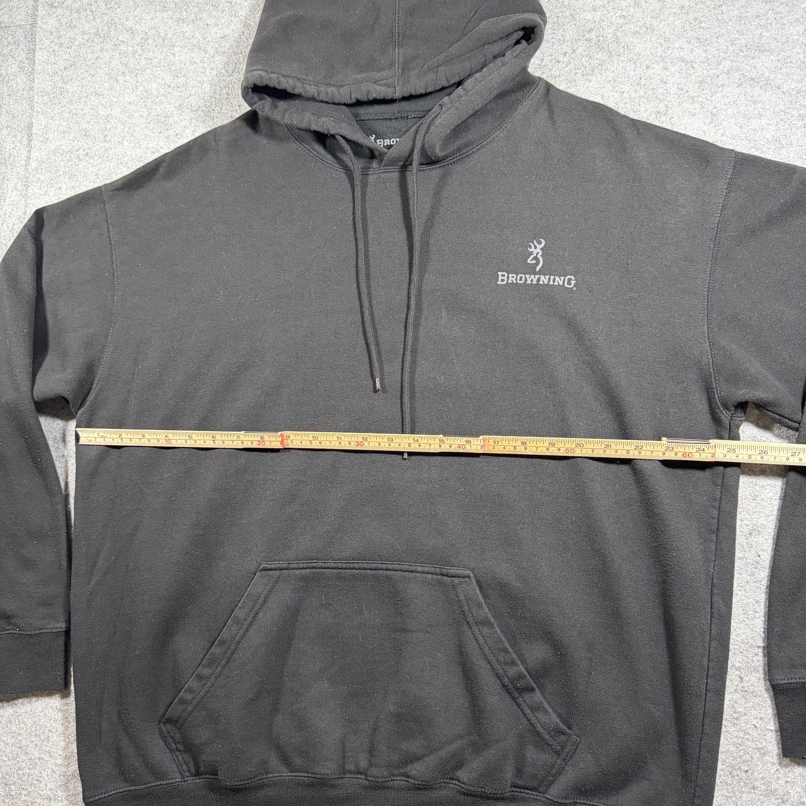 Browning Hoodie Mens XL Black Flag Graphic Fleece Hunting Outdoor Drawstring thumbnail 7