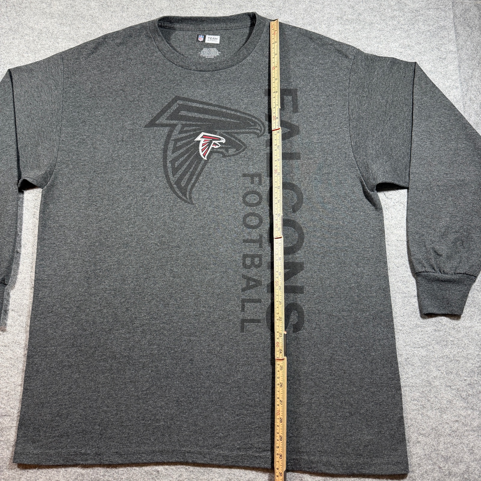 Atlanta Falcons Long Sleeve T Shirt Mens XL Gray NFL Football Graphic Fan Gear thumbnail 6