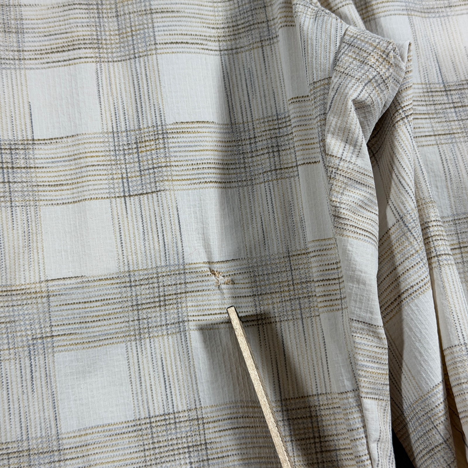 Tommy Bahama Golf Shorts Mens 36 Cream Plaid Flat Front Preppy Zip Pockets thumbnail 4