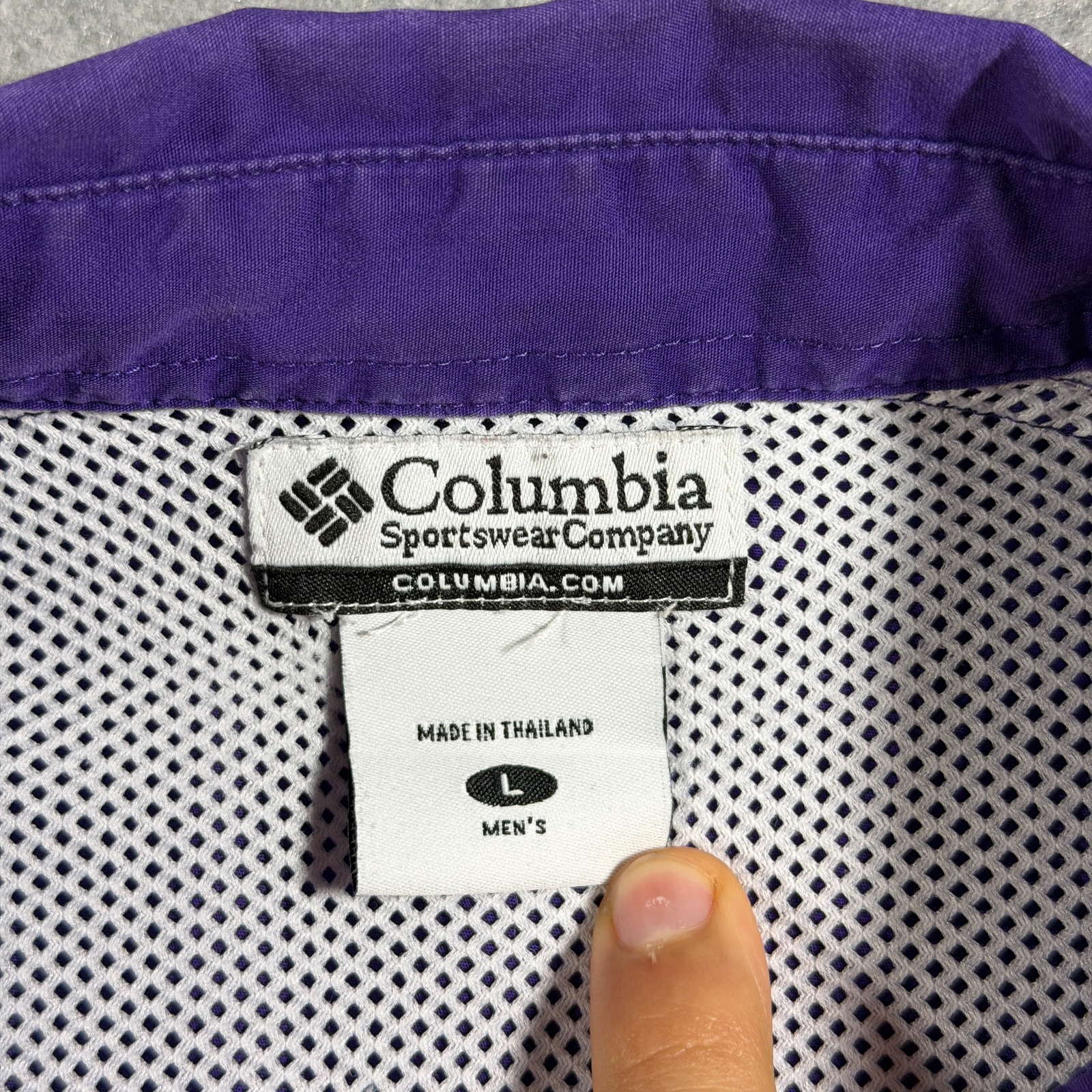 Columbia PFG LSU Tigers Fishing Shirt Mens L Purple Vented NCAA SEC Football thumbnail 3