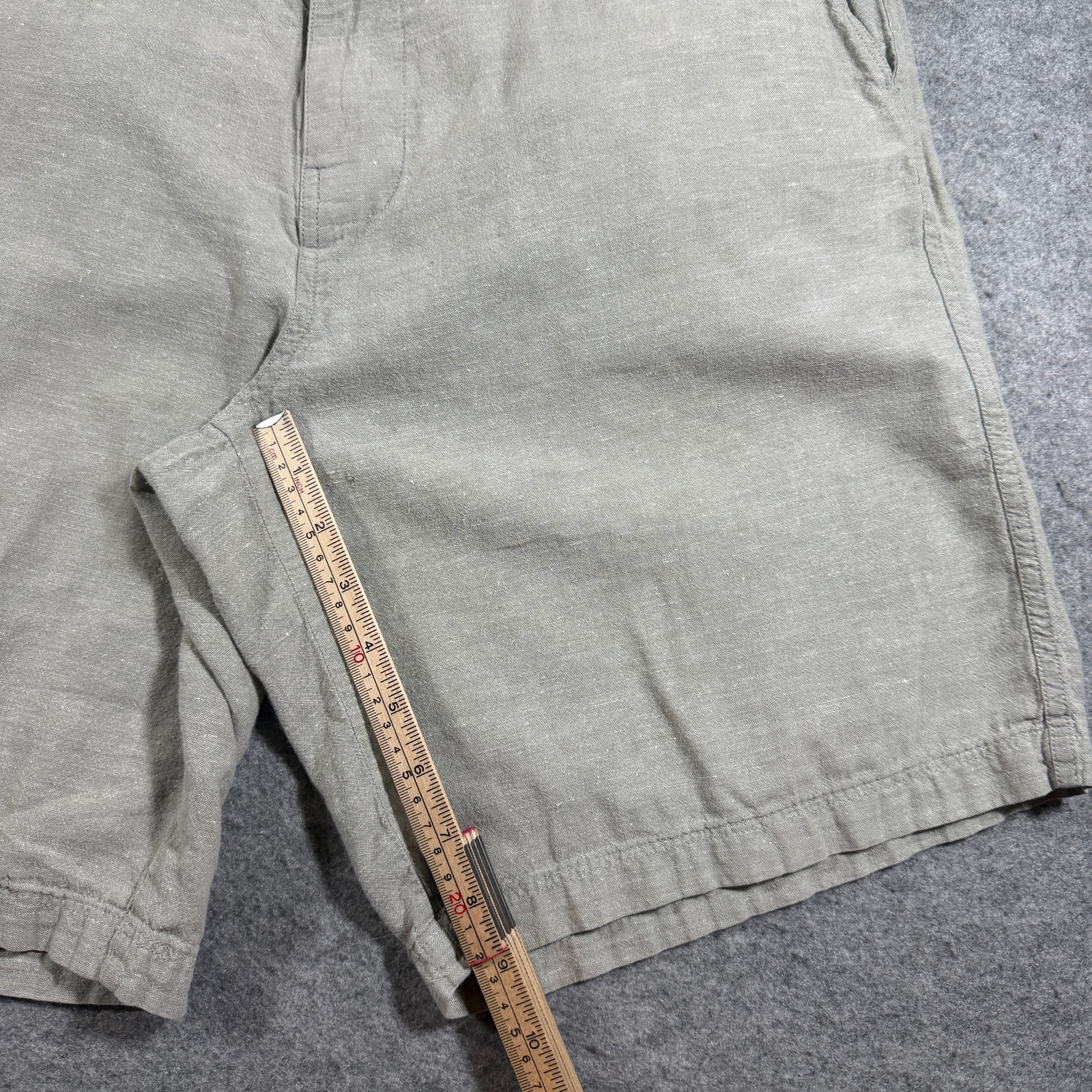Patagonia Stand Up Shorts Mens 34 Khaki Hemp Flat Front Casual Outdoor Preppy thumbnail 7