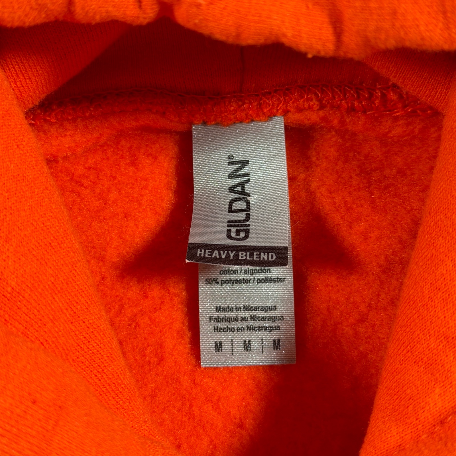 Clemson Tigers Hoodie Mens M Orange Fleece NCAA Football Pullover Drawstring ACC thumbnail 4