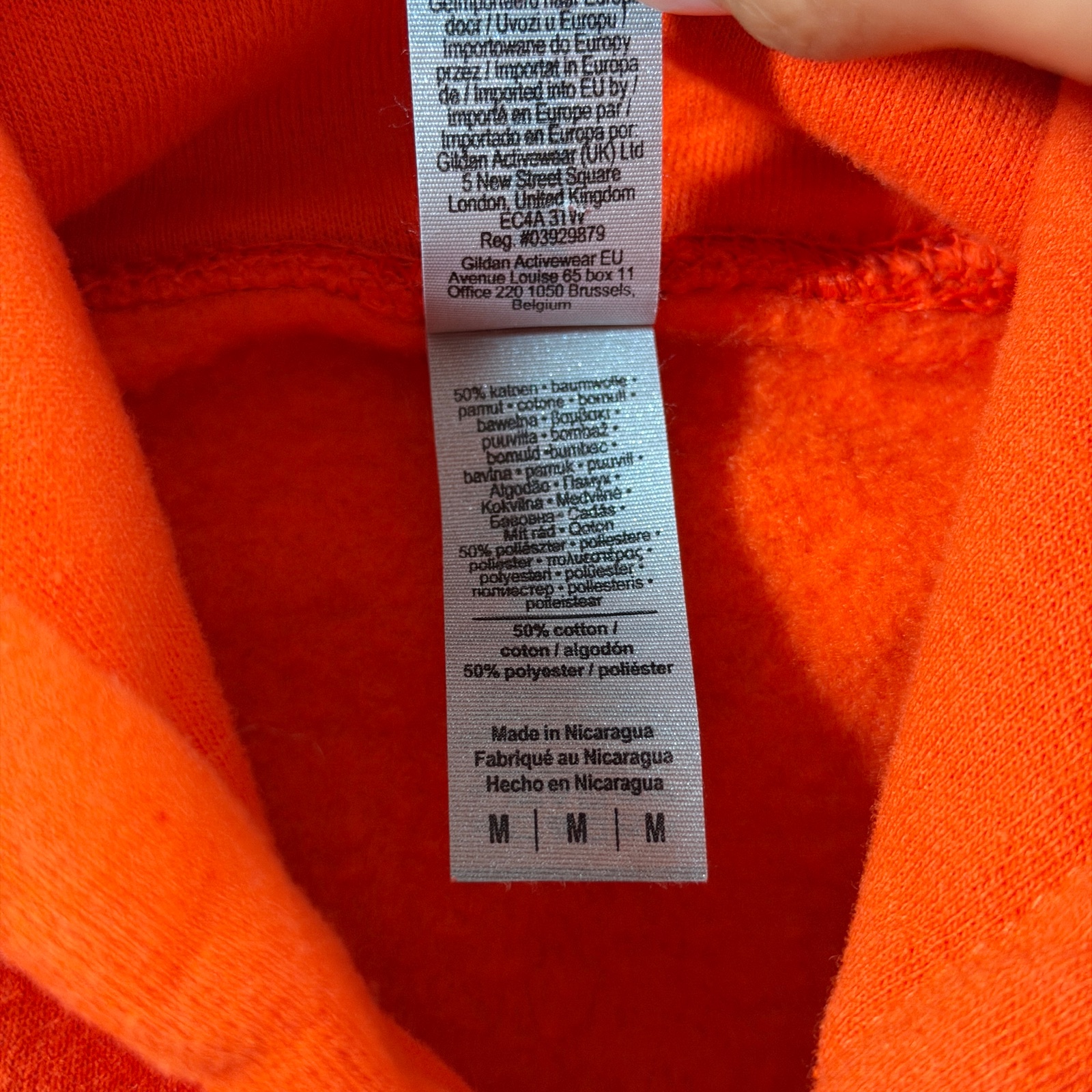 Clemson Tigers Hoodie Mens M Orange Fleece NCAA Football Pullover Drawstring ACC thumbnail 5