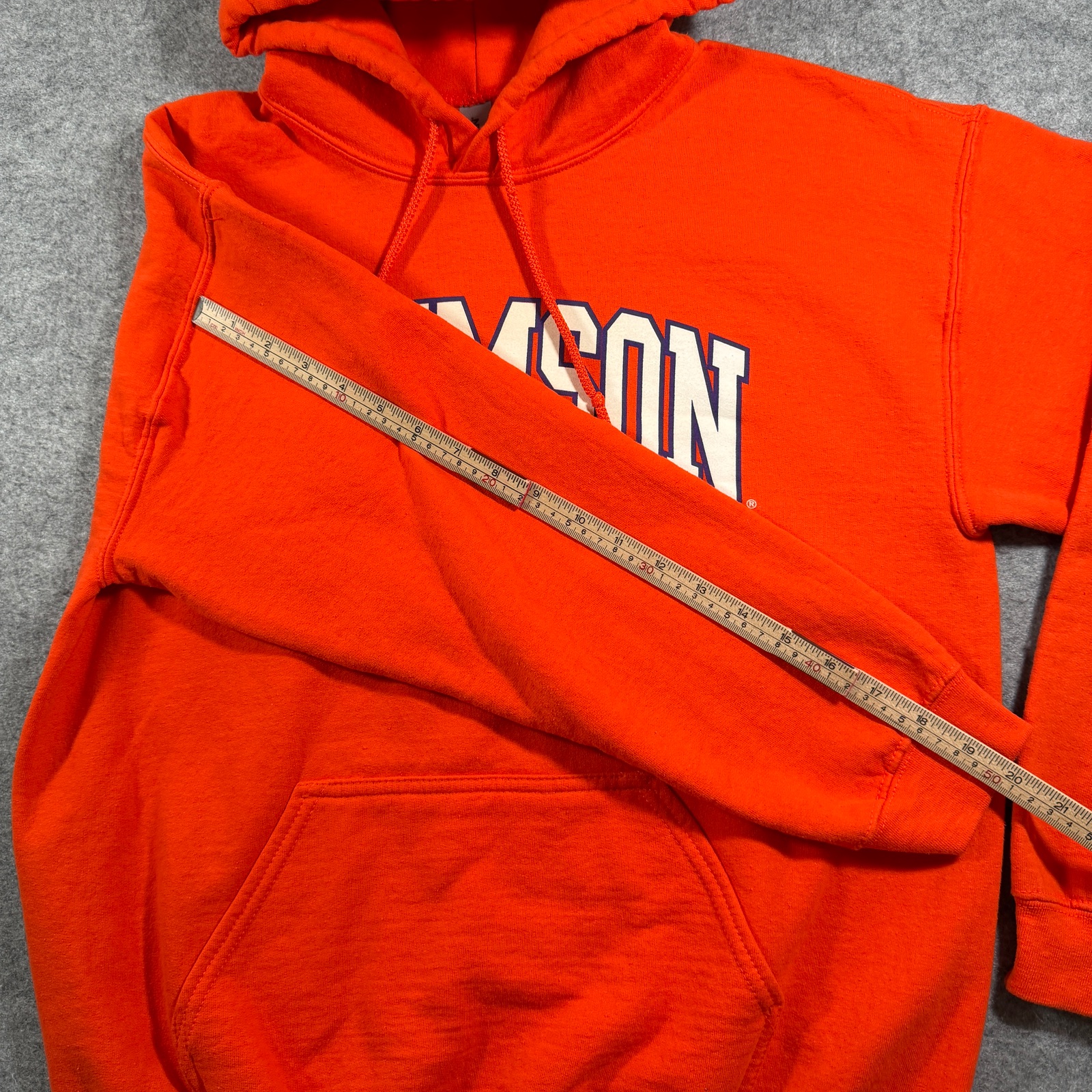 Clemson Tigers Hoodie Mens M Orange Fleece NCAA Football Pullover Drawstring ACC thumbnail 8