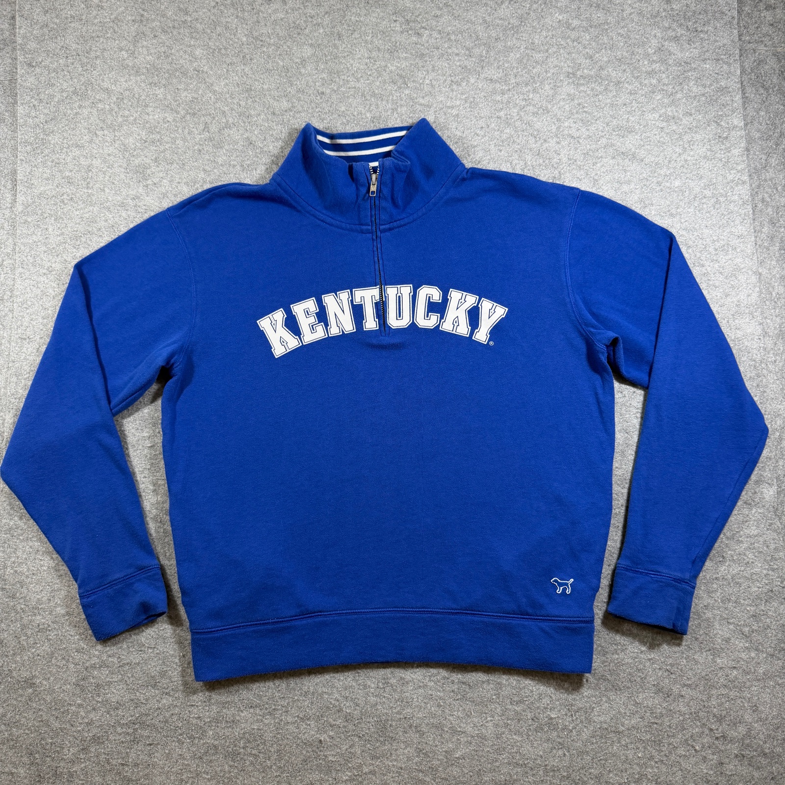 PINK Victoria's Secret Kentucky Wildcats 1/4 Zip Womens S Blue NCAA Pockets