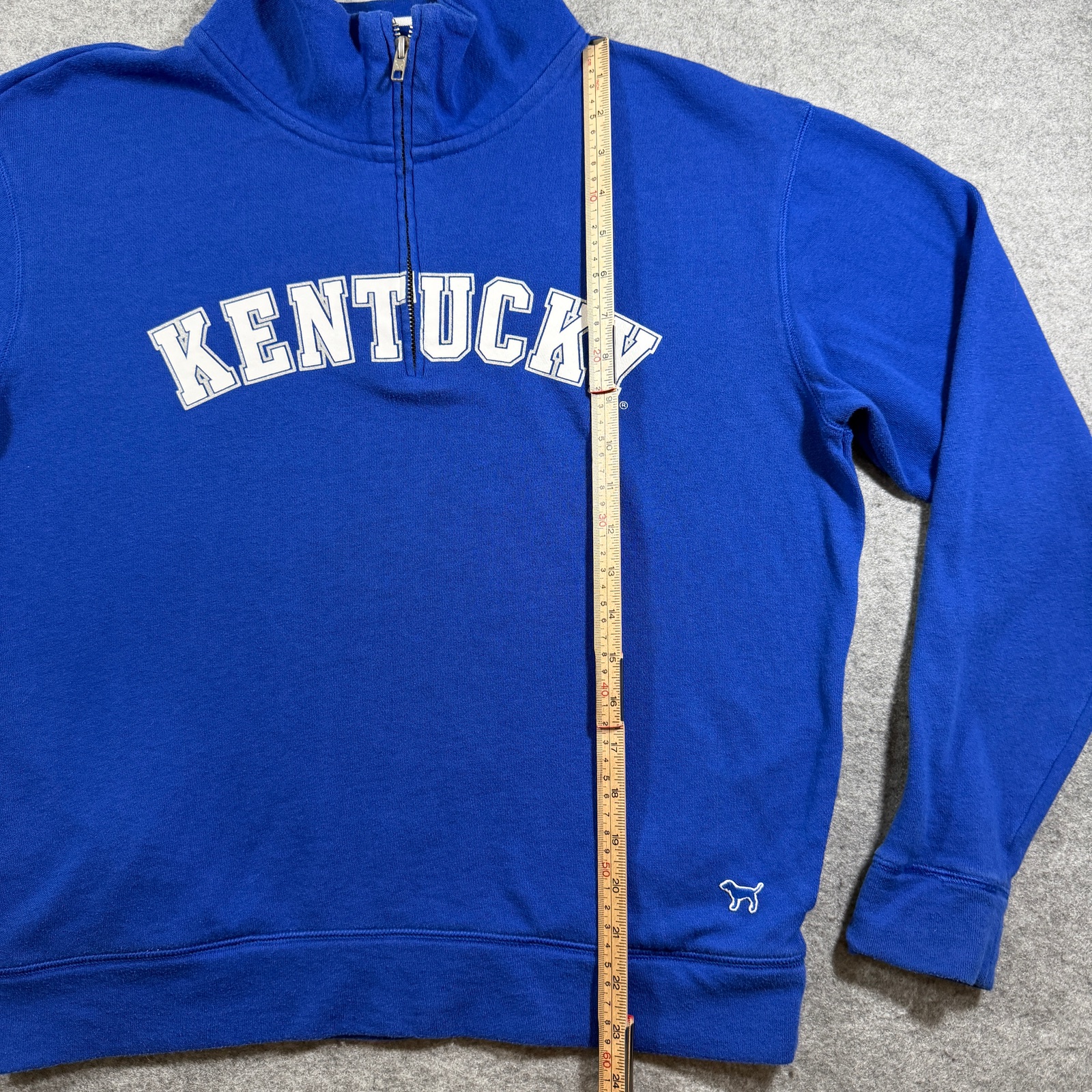 PINK Victoria's Secret Kentucky Wildcats 1/4 Zip Womens S Blue NCAA Pockets thumbnail 6