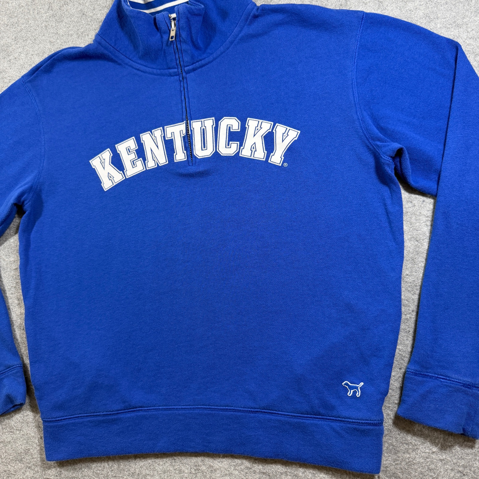 PINK Victoria's Secret Kentucky Wildcats 1/4 Zip Womens S Blue NCAA Pockets thumbnail 9