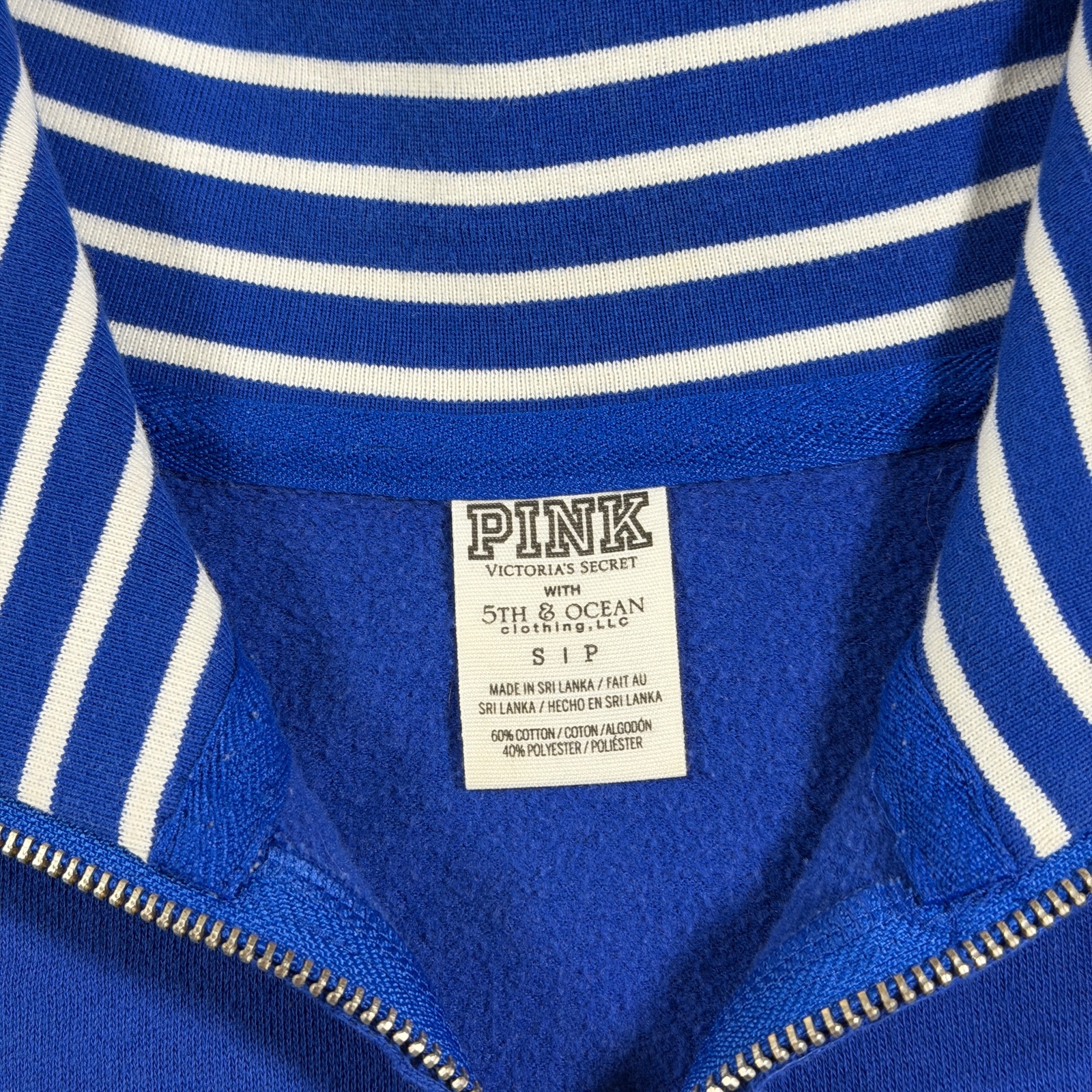 PINK Victoria's Secret Kentucky Wildcats 1/4 Zip Womens S Blue NCAA Pockets thumbnail 11