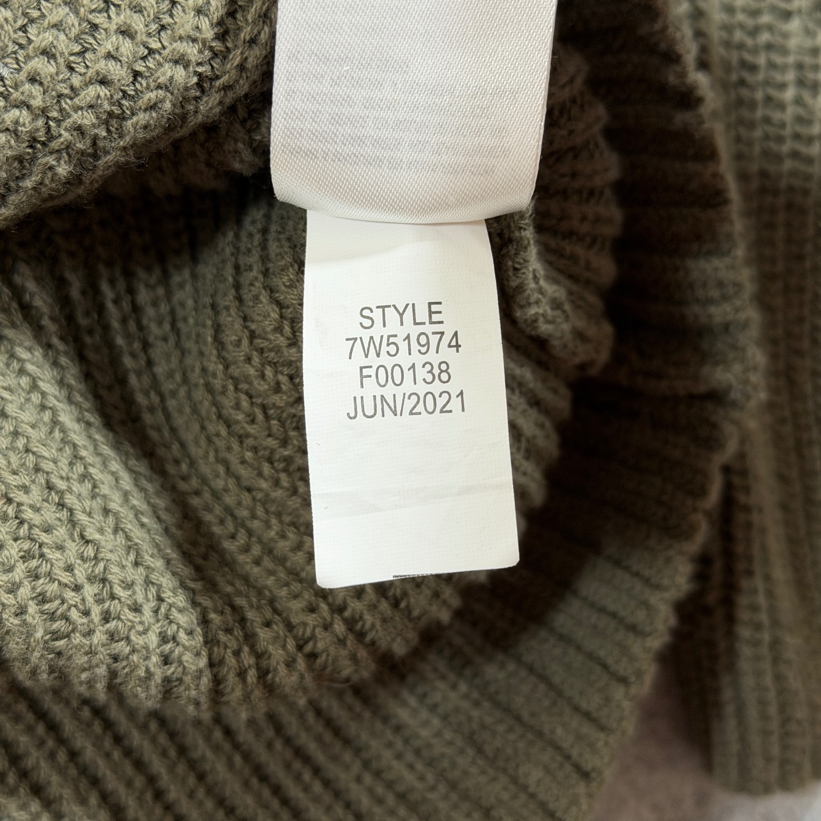 Lucky Brand Sweater Womens M Olive Green Corset Lace Up Back Ribbed Knit Crop thumbnail 10