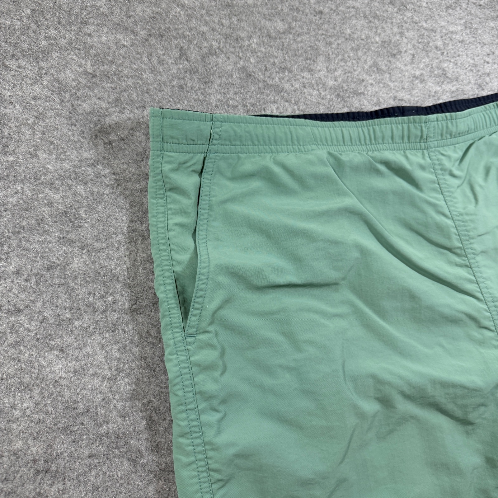 L.L.Bean Board Shorts Mens L Sage Green Elastic Waist Flap Pocket Swim Outdoor thumbnail 10