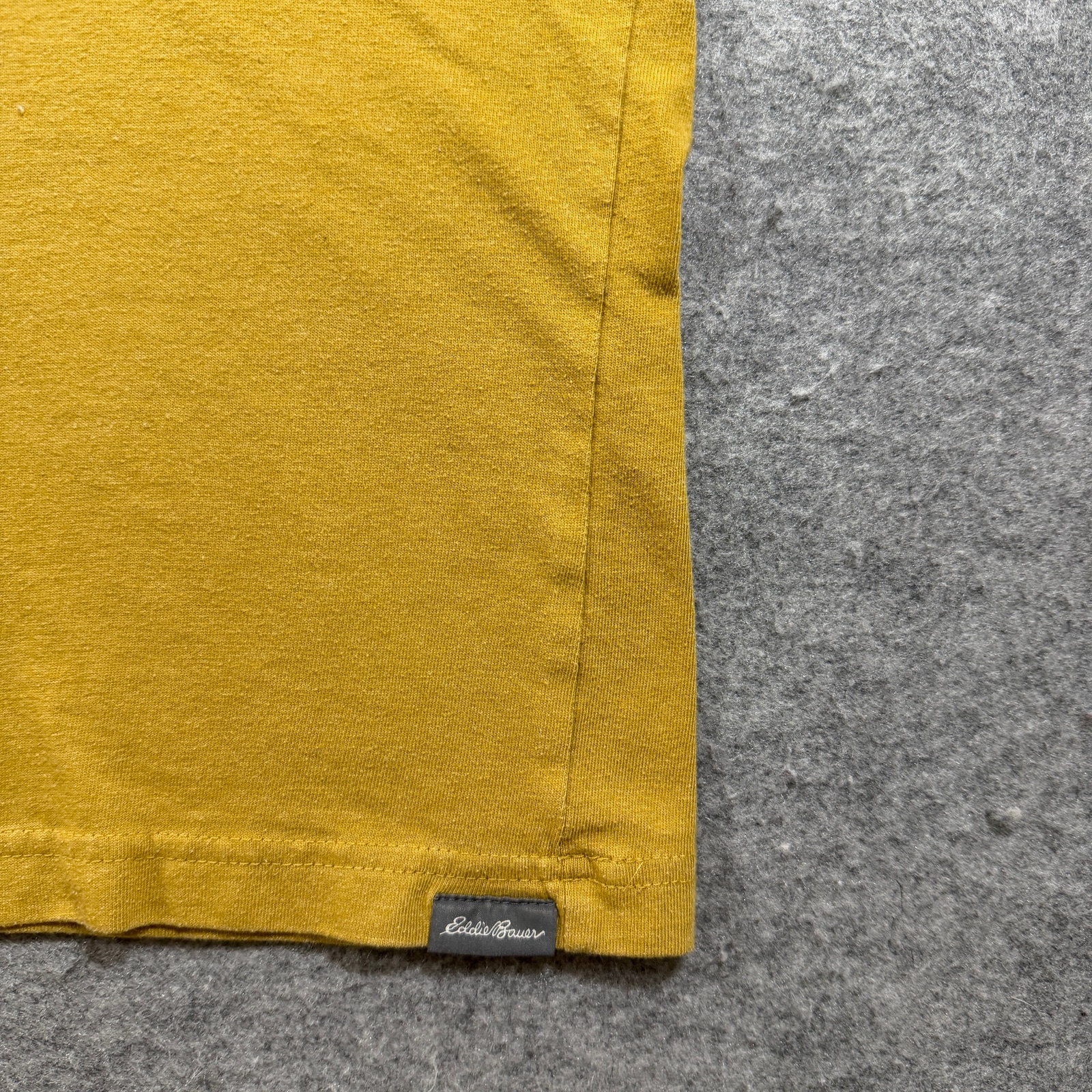 Eddie Bauer Legend Wash T Shirt Mens L Mustard Yellow Crew Neck Short Sleeve thumbnail 4