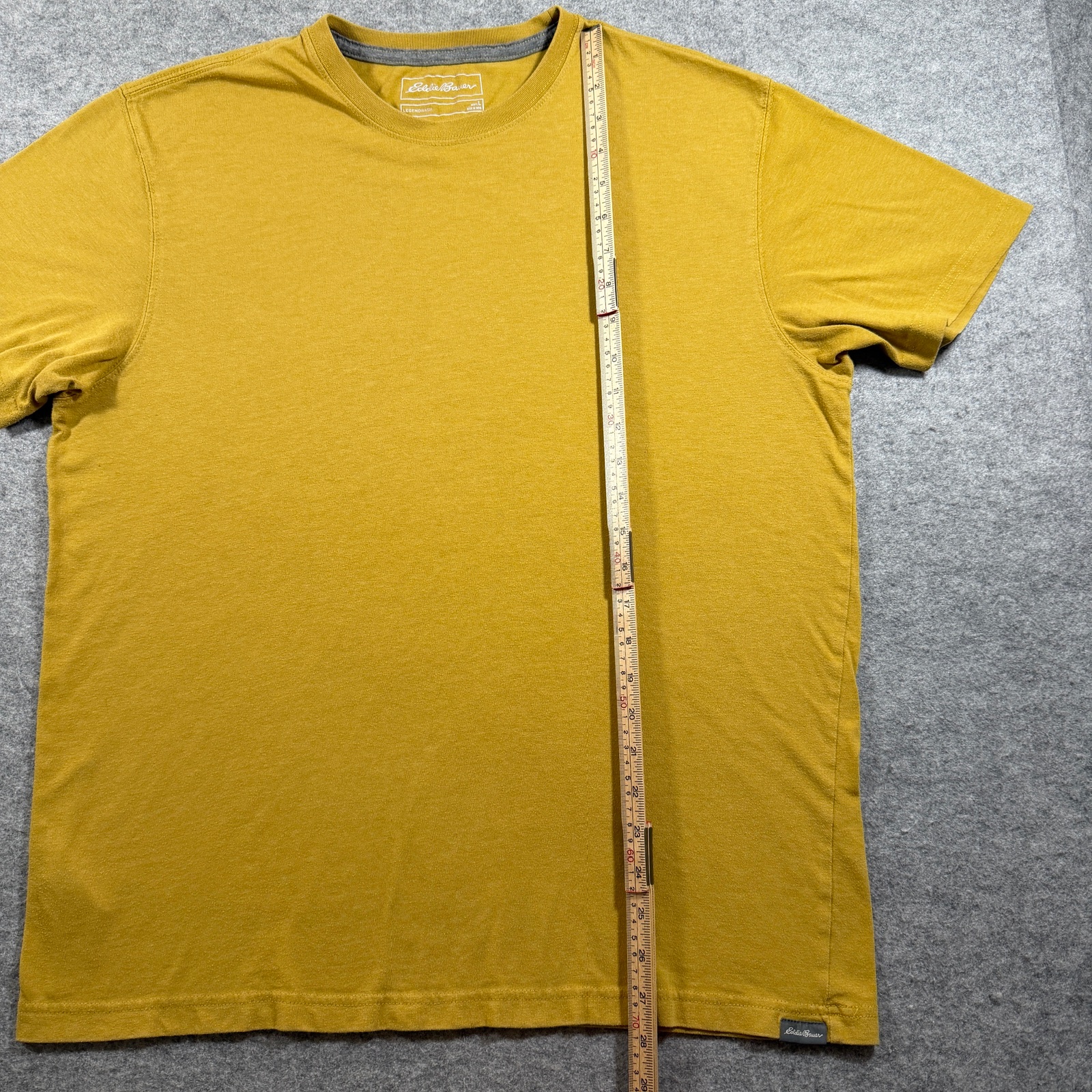 Eddie Bauer Legend Wash T Shirt Mens L Mustard Yellow Crew Neck Short Sleeve thumbnail 6
