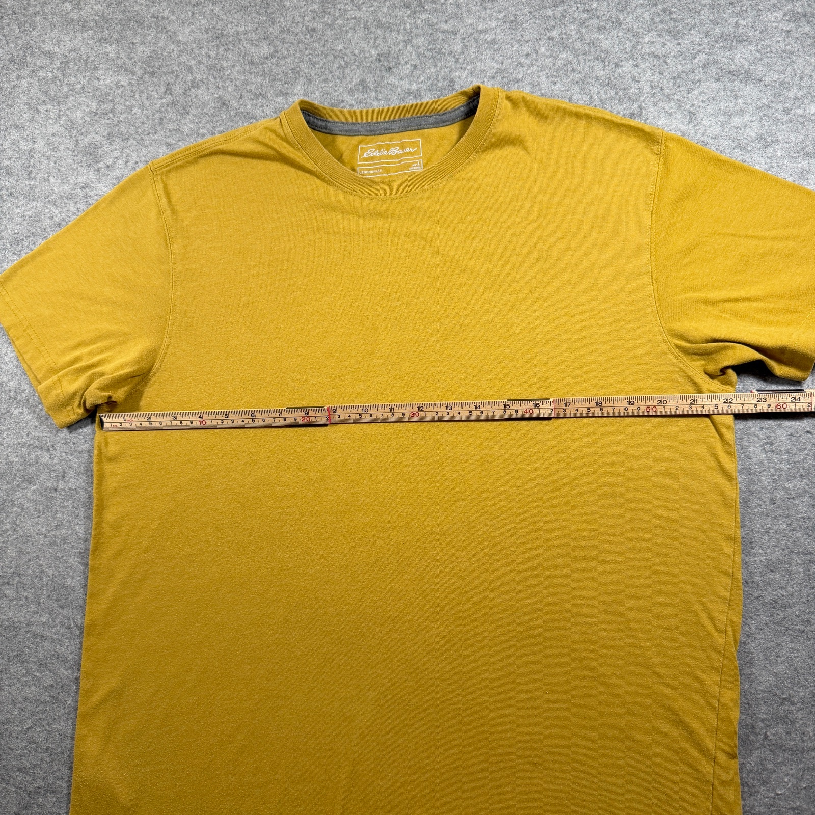 Eddie Bauer Legend Wash T Shirt Mens L Mustard Yellow Crew Neck Short Sleeve thumbnail 7