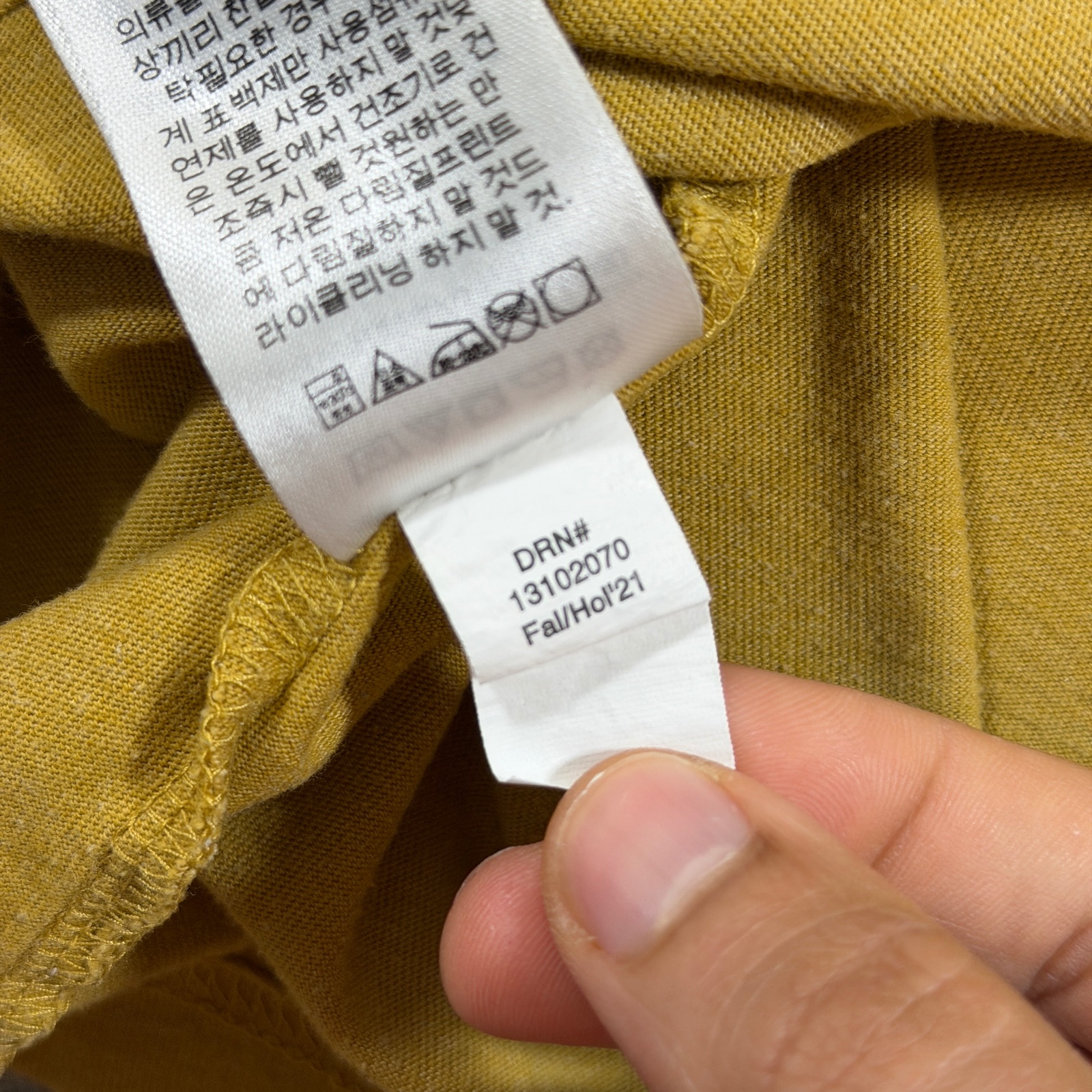 Eddie Bauer Legend Wash T Shirt Mens L Mustard Yellow Crew Neck Short Sleeve thumbnail 9
