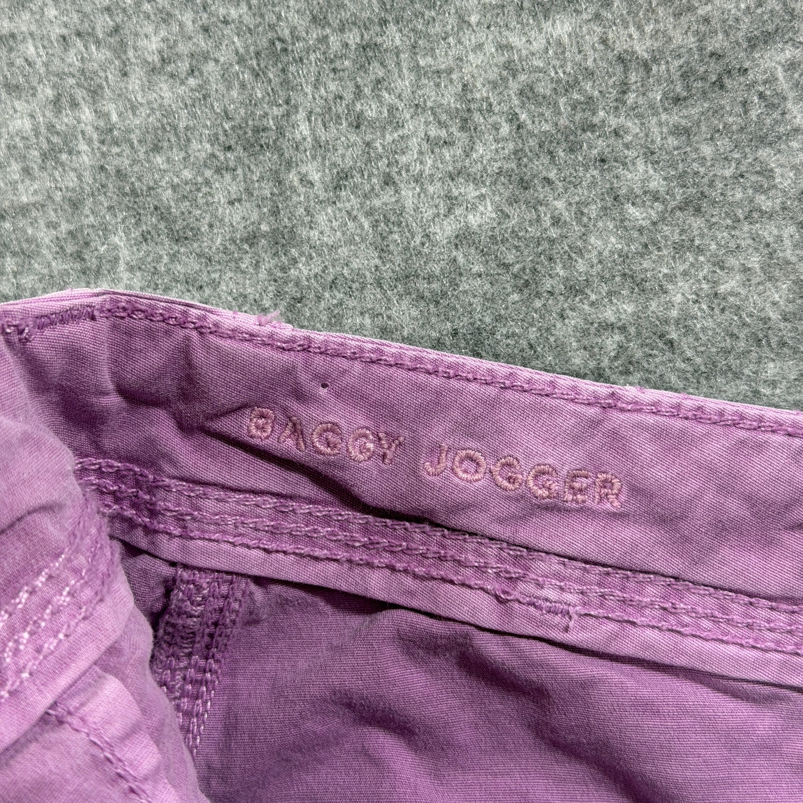 American Eagle Cargo Pants Womens 2 Short Pink Baggy Jogger Adjustable Ankle thumbnail 6