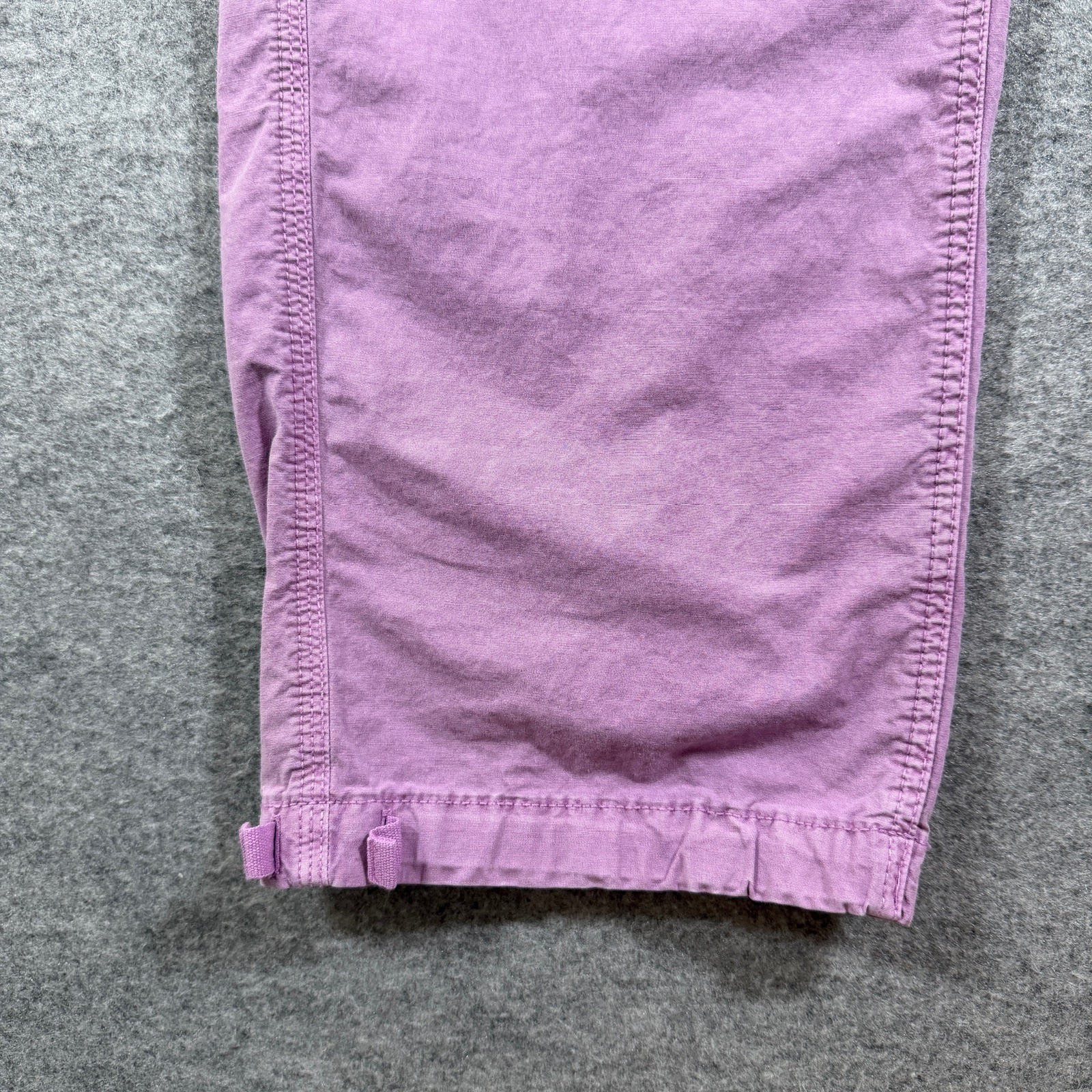 American Eagle Cargo Pants Womens 2 Short Pink Baggy Jogger Adjustable Ankle thumbnail 11
