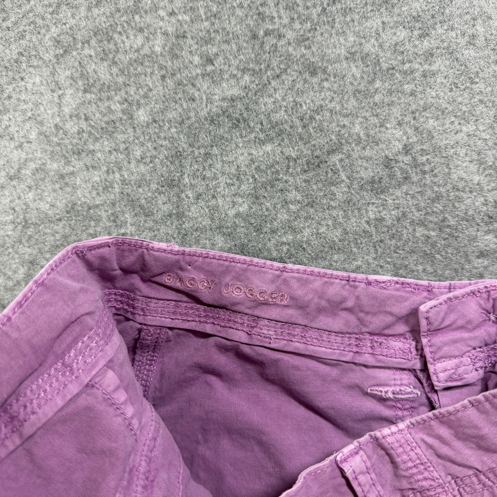 American Eagle Cargo Pants Womens 2 Short Pink Baggy Jogger Adjustable Ankle thumbnail 14