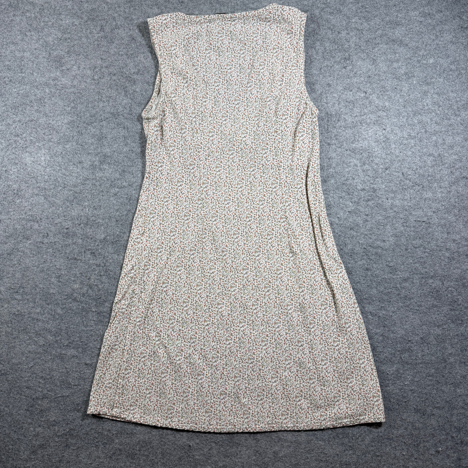 Brandy Melville Dress One Size Cream Floral Print V-Neck Sundress Boho thumbnail 2